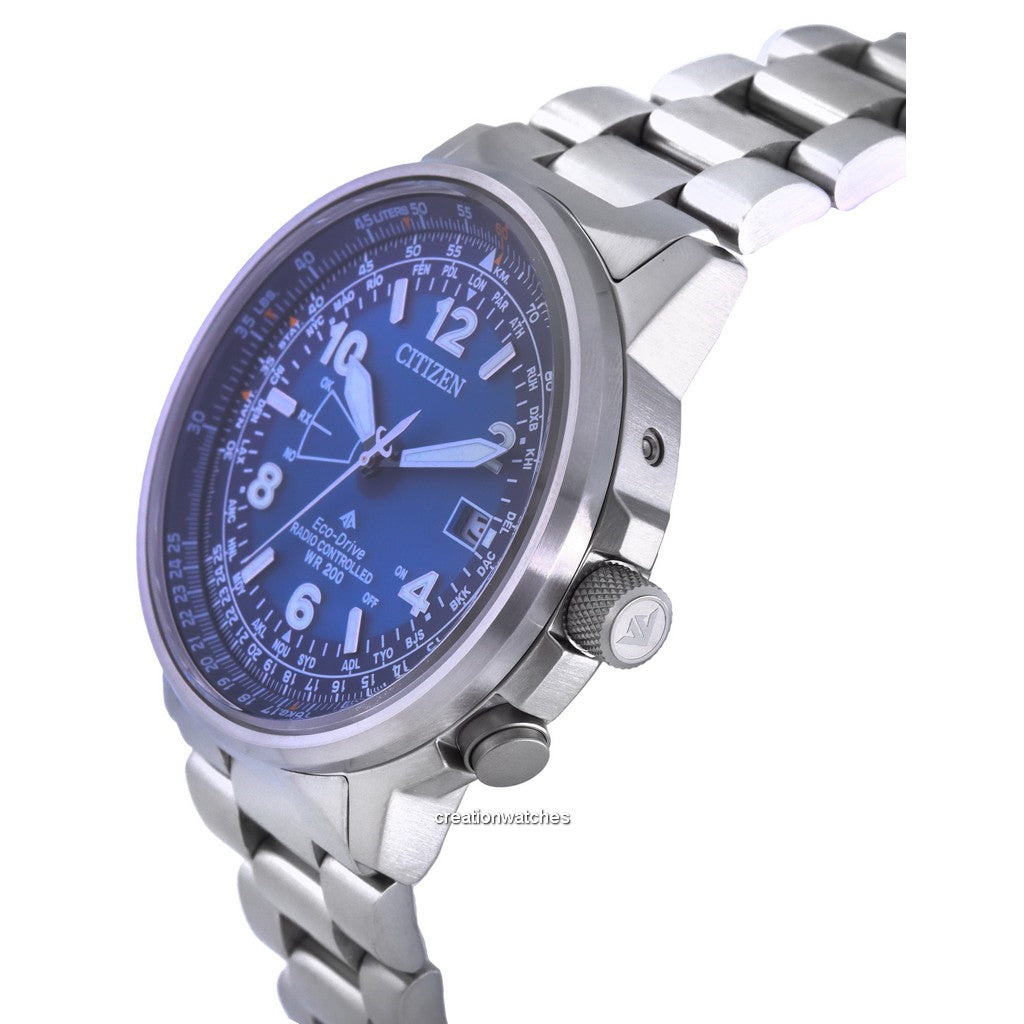 Orologio Citizen Pilot, radiocontrollato eco-drive, 43mm - CB0240-88L