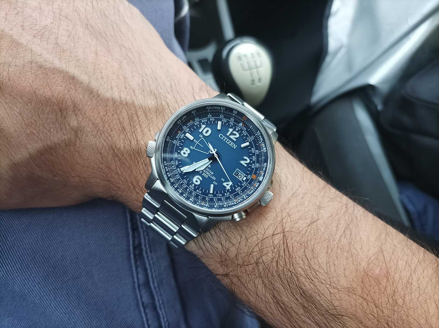 Orologio Citizen Pilot, radiocontrollato eco-drive, 43mm - CB0240-88L