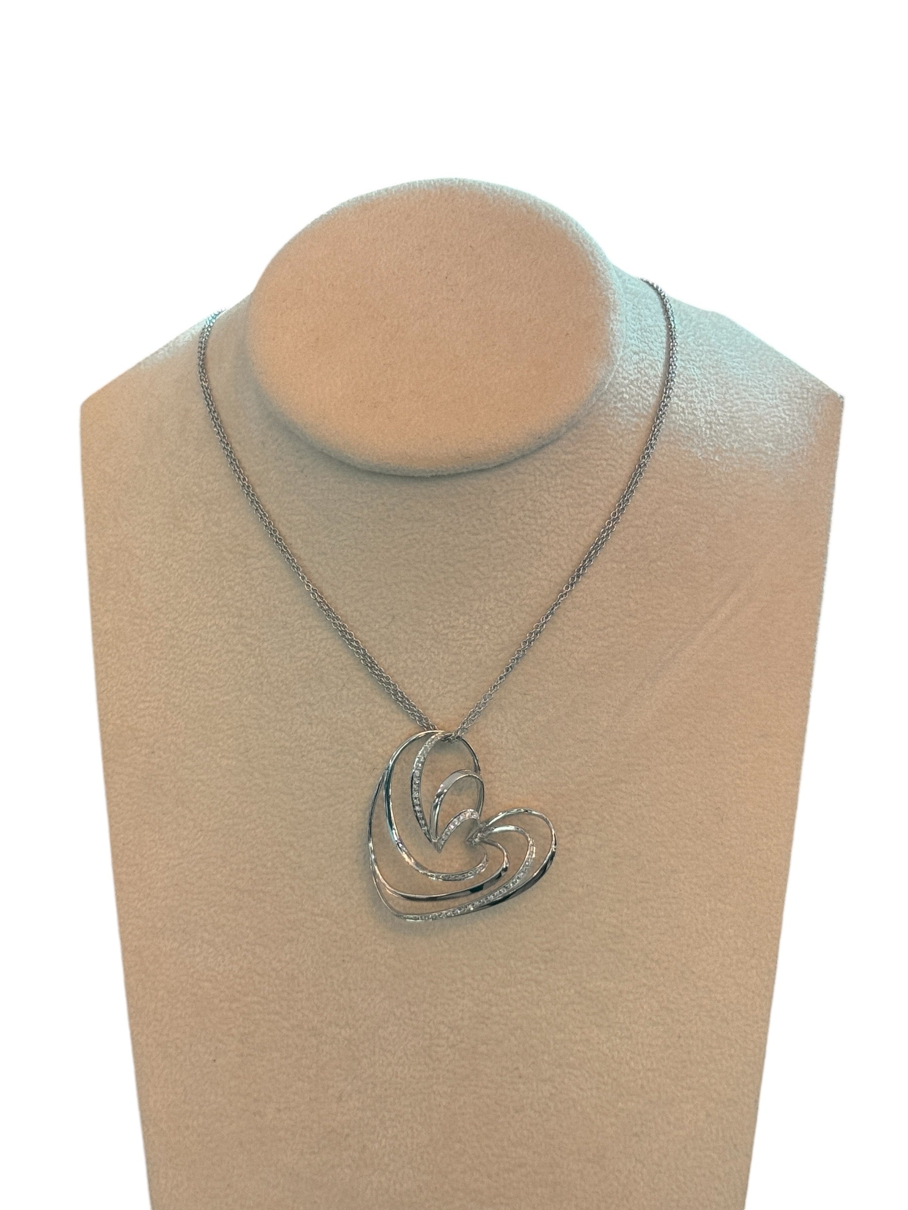 Damen-Goldkette aus Weißgold und Diamanten, 0,26 ct – TP9525