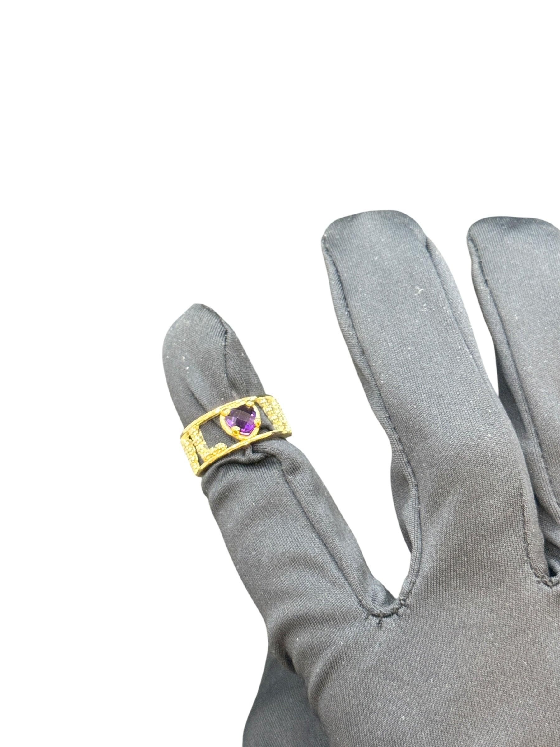 Labriola Bandring aus Silber und weißer Emaille, mit dem Wort LOVE – AG1034/B
