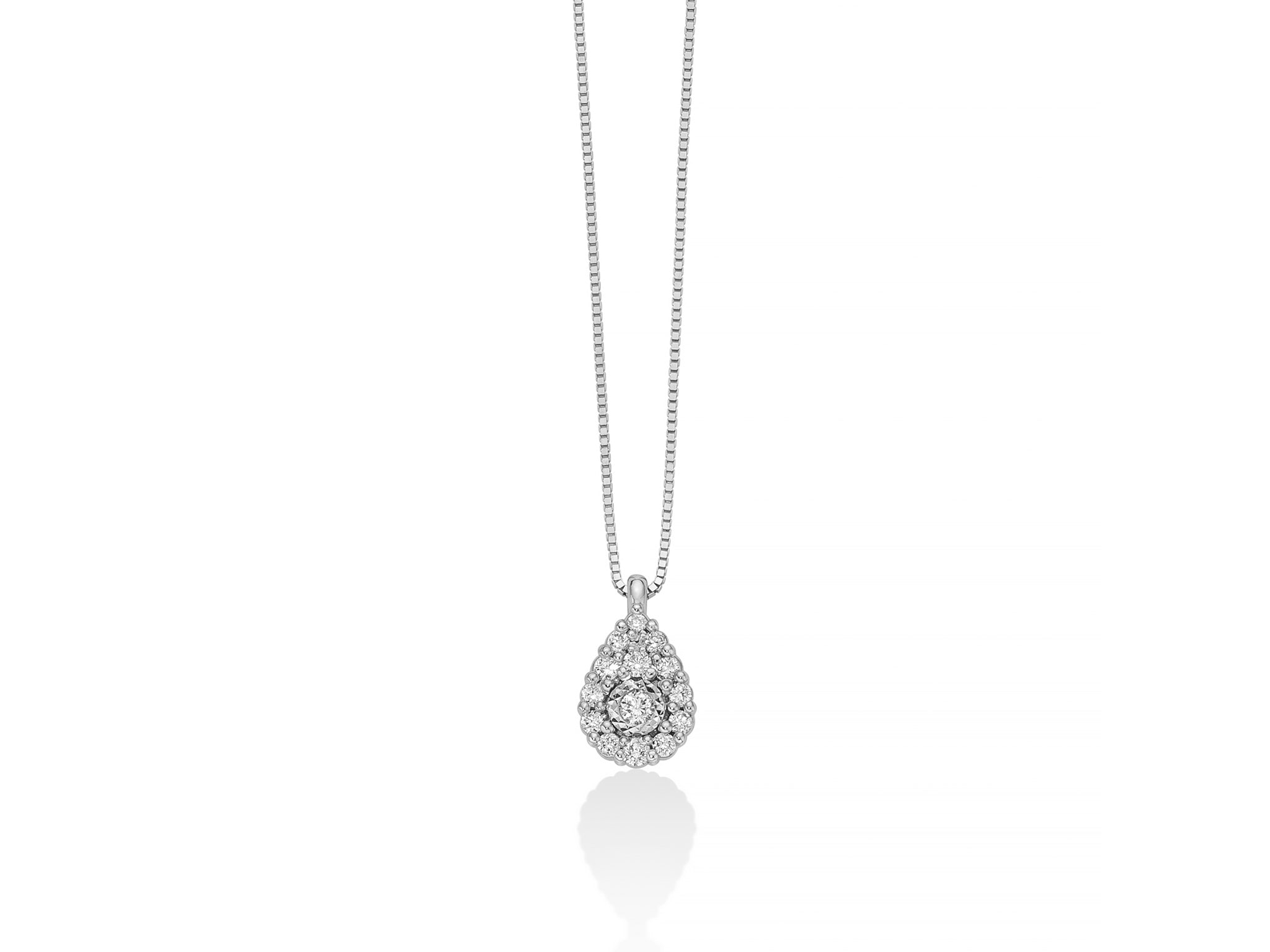 Miluna Diamant-Halskette im Tropfenschliff – CLD4570