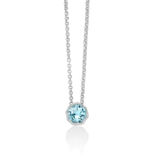 Collana Miluna IN ARGENTO E TOPAZIO AZZURRO NATURALE, Limited Edition - CLD5108