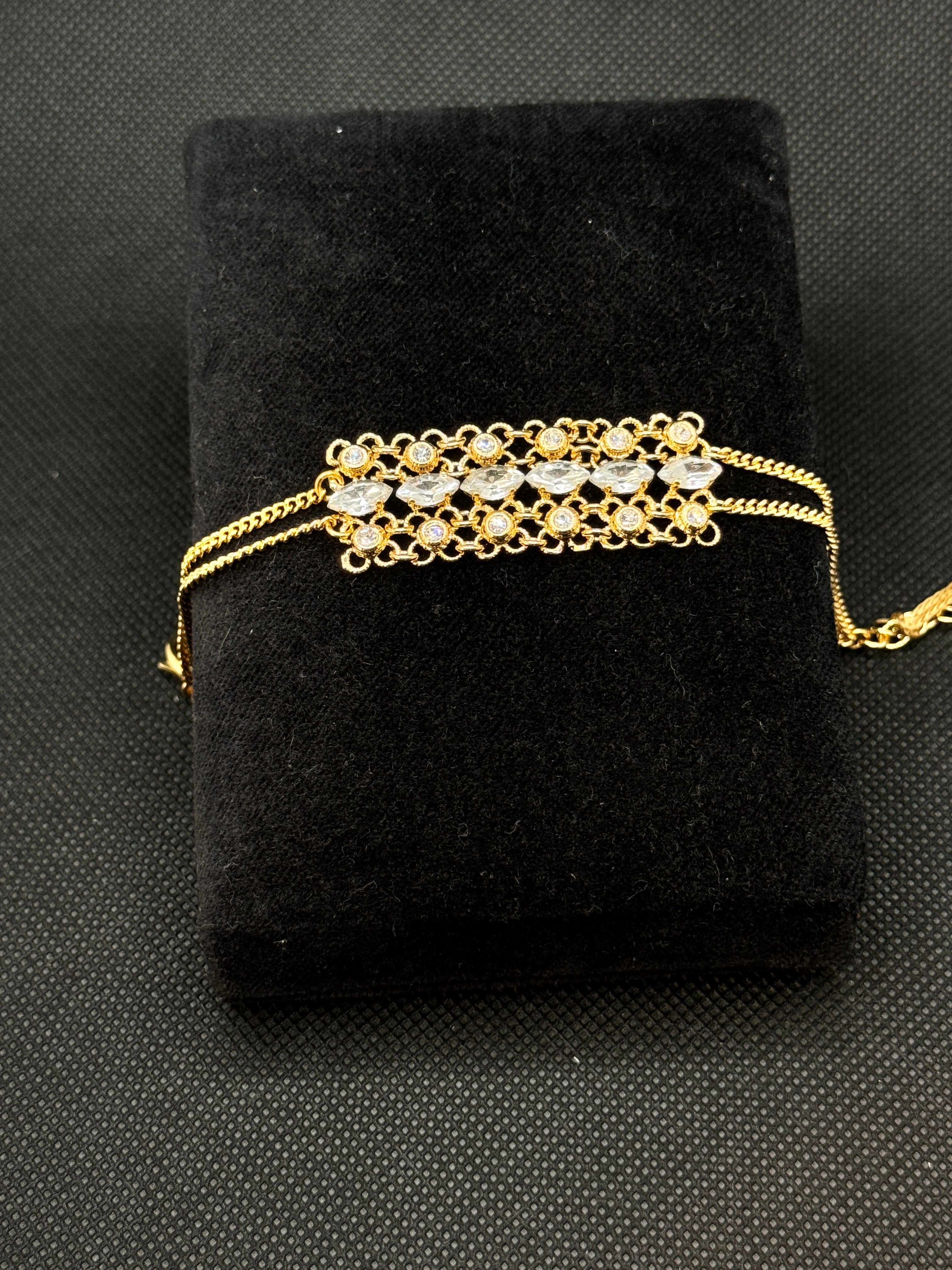 Lorenzo Ungari – Armband aus vergoldeter Bronze und Zirkonia – CAMIRE BR 003