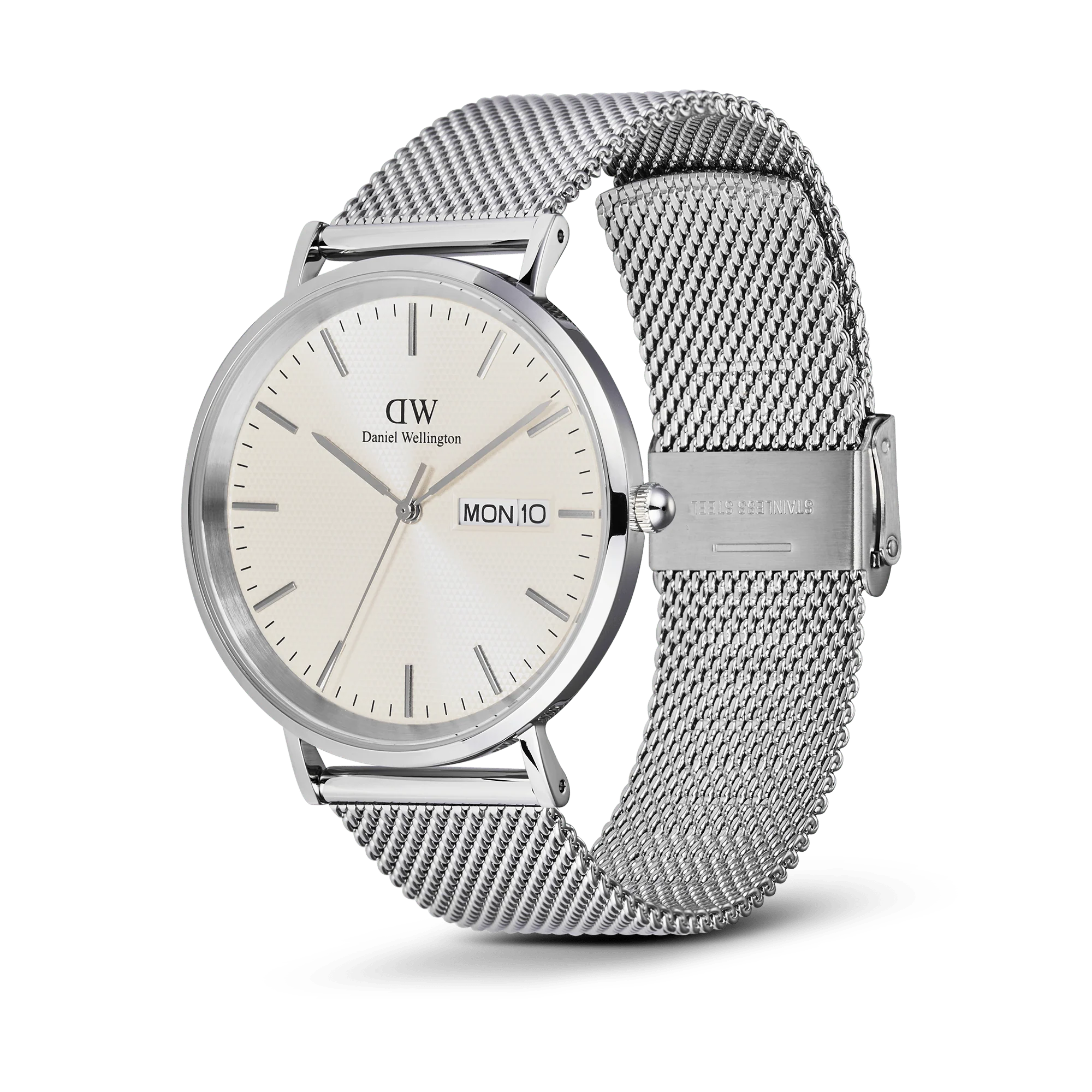 Orologio Daniel Wellington Classic Day-date Display Sterling, quadrante color Champagne, 40mm - DW00100828