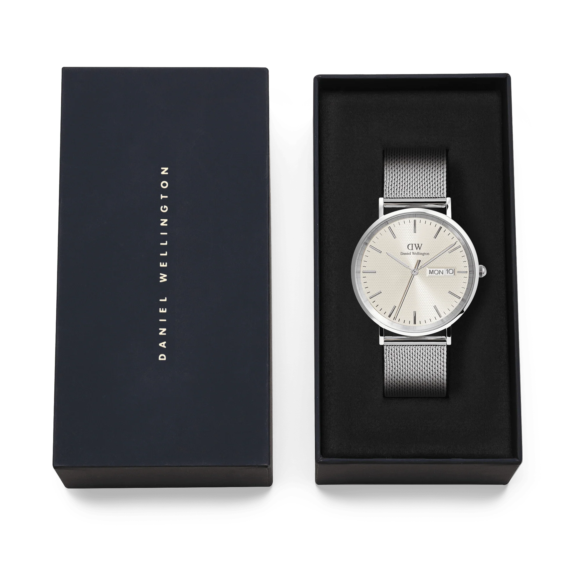 Orologio Daniel Wellington Classic Day-date Display Sterling, quadrante color Champagne, 40mm - DW00100828