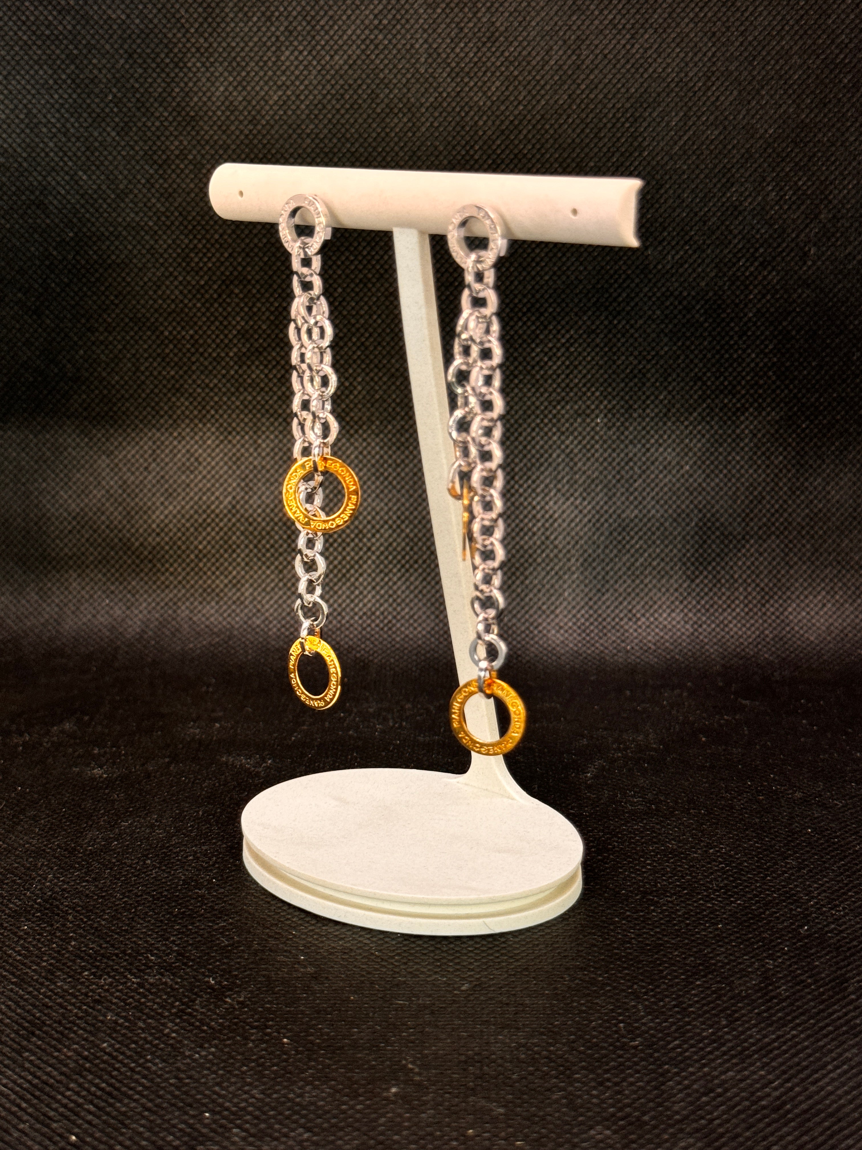 Pianegonda Tropfenohrringe aus 18 Karat Gold und Silber – OA050431