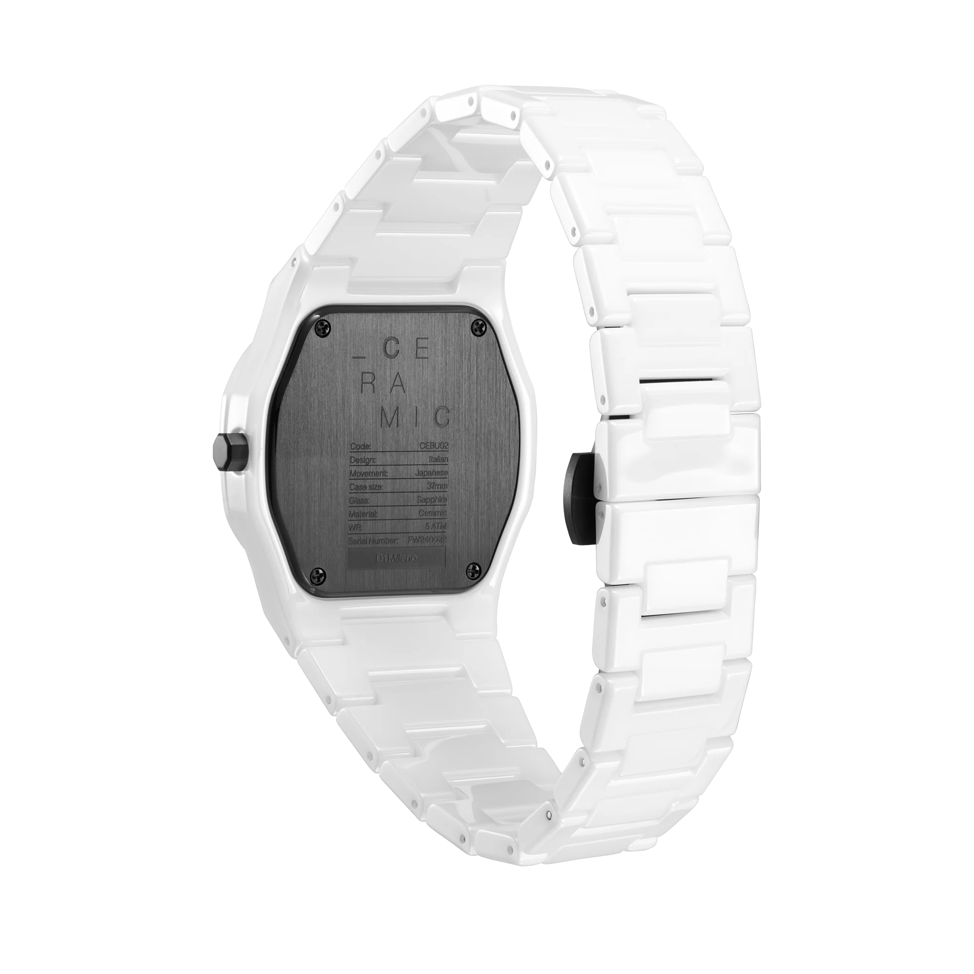 D1 MILANO Pure White
Ceramica 37 mm - D1-CEBU02