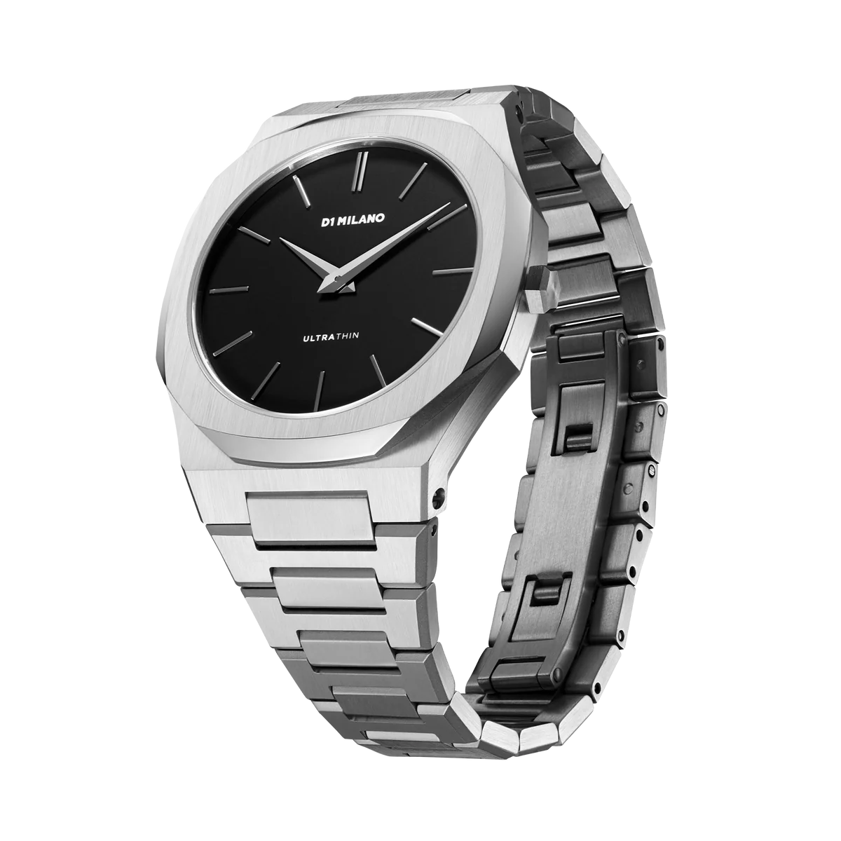D1 MILANO Re, QUADRANTE NERO OPACO, Ultra Thin Bracelet 40 mm - D1-UTBJ40