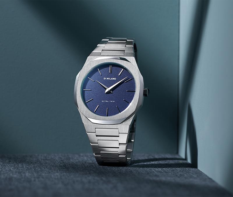 D1 MILANO, QUADRANTE BLUE Ocean, Ultra Thin Bracelet 38 mm - D1-UTBU01
