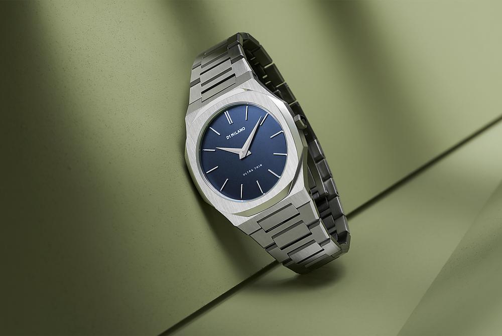 D1 MILANO, QUADRANTE BLUE Ocean, Ultra Thin Bracelet 38 mm - D1-UTBU01