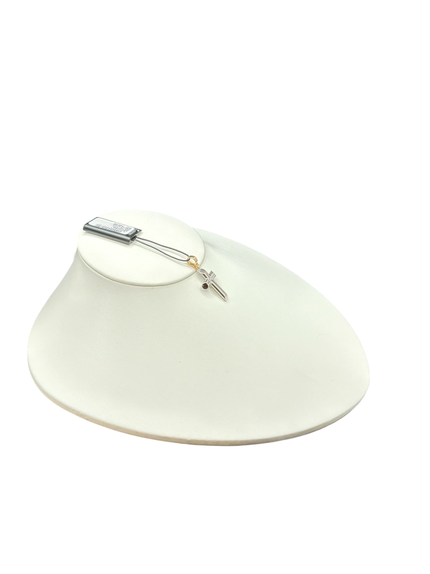 Kreuzanhänger aus Weißgold und Diamanten aus der Insignia Gold Collection – EPE102BR