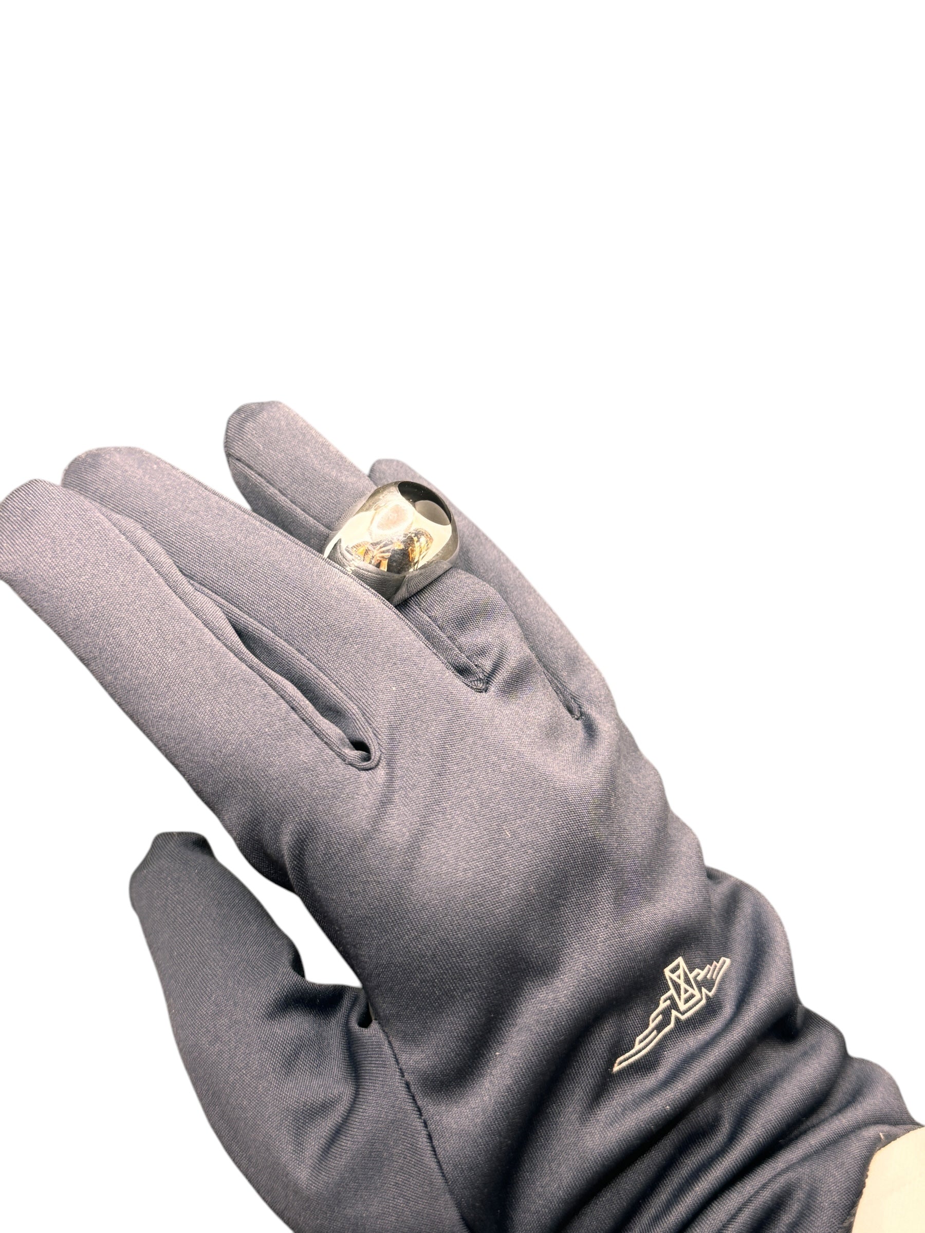 Pianegonda Damen-Bandring aus Silber mit schwarzem Onyx – AA010511