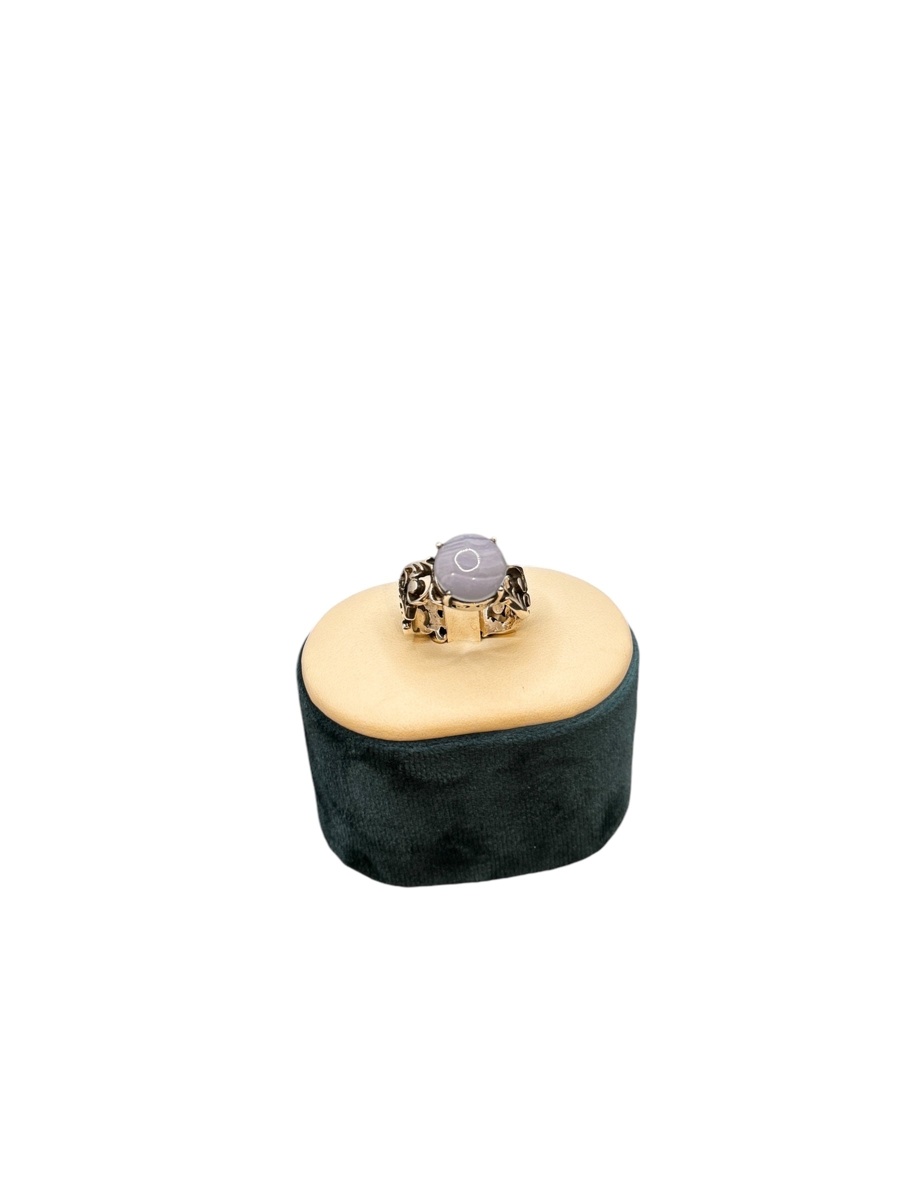 Labriola-Silberringe mit Variationen aus Milchaquamarin, grünem Turmalin oder Chalcedon – 2058