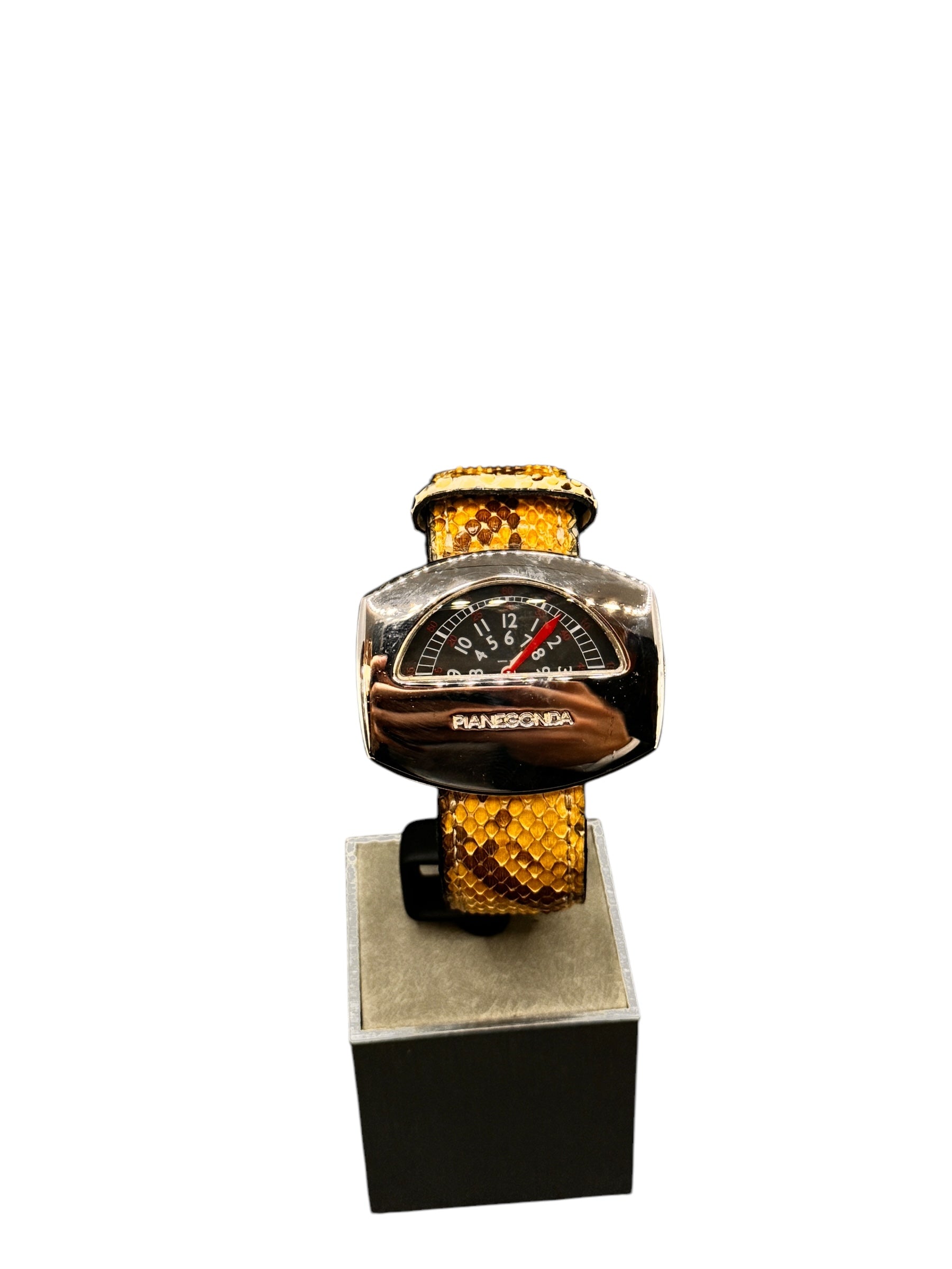 Pianegonda Unisex-Automatikuhr, NO PARKIN Kollektion, 45 mm – W003-1-Bordeaux