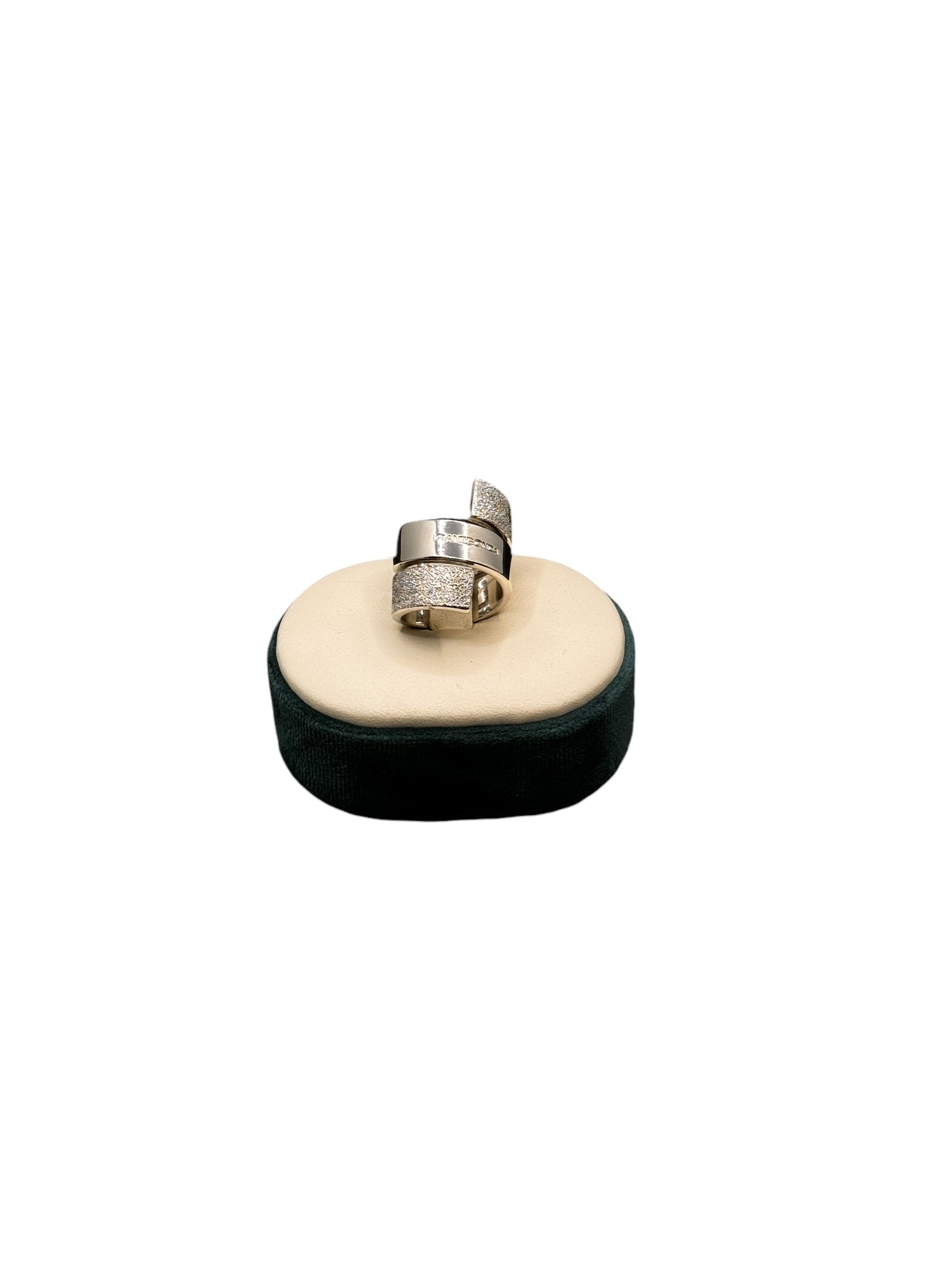 Pianegonda women's silver ring, 3-wrap band - 3-Wrap Ring