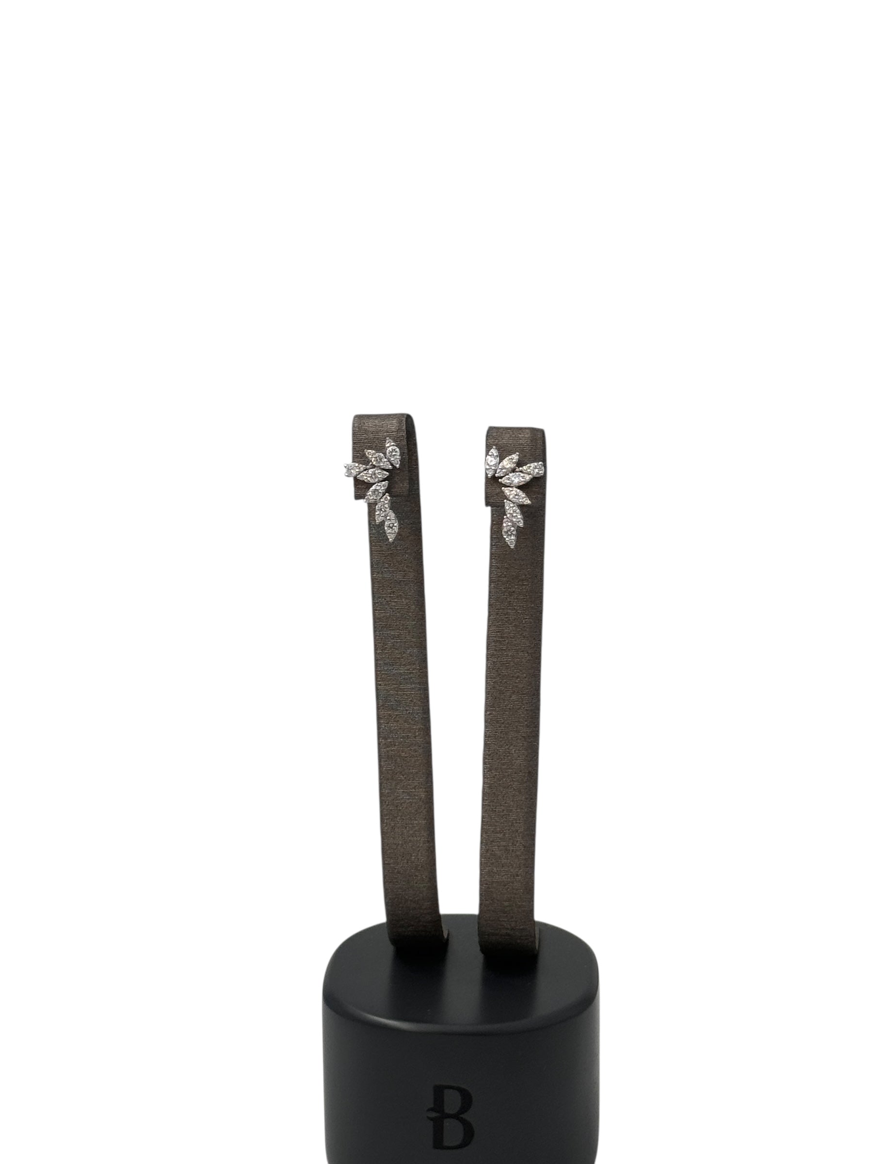 Orecchini Buonocore in oro bianco 18kt e diamanti, 0.49ct - 1714A01DW-2
