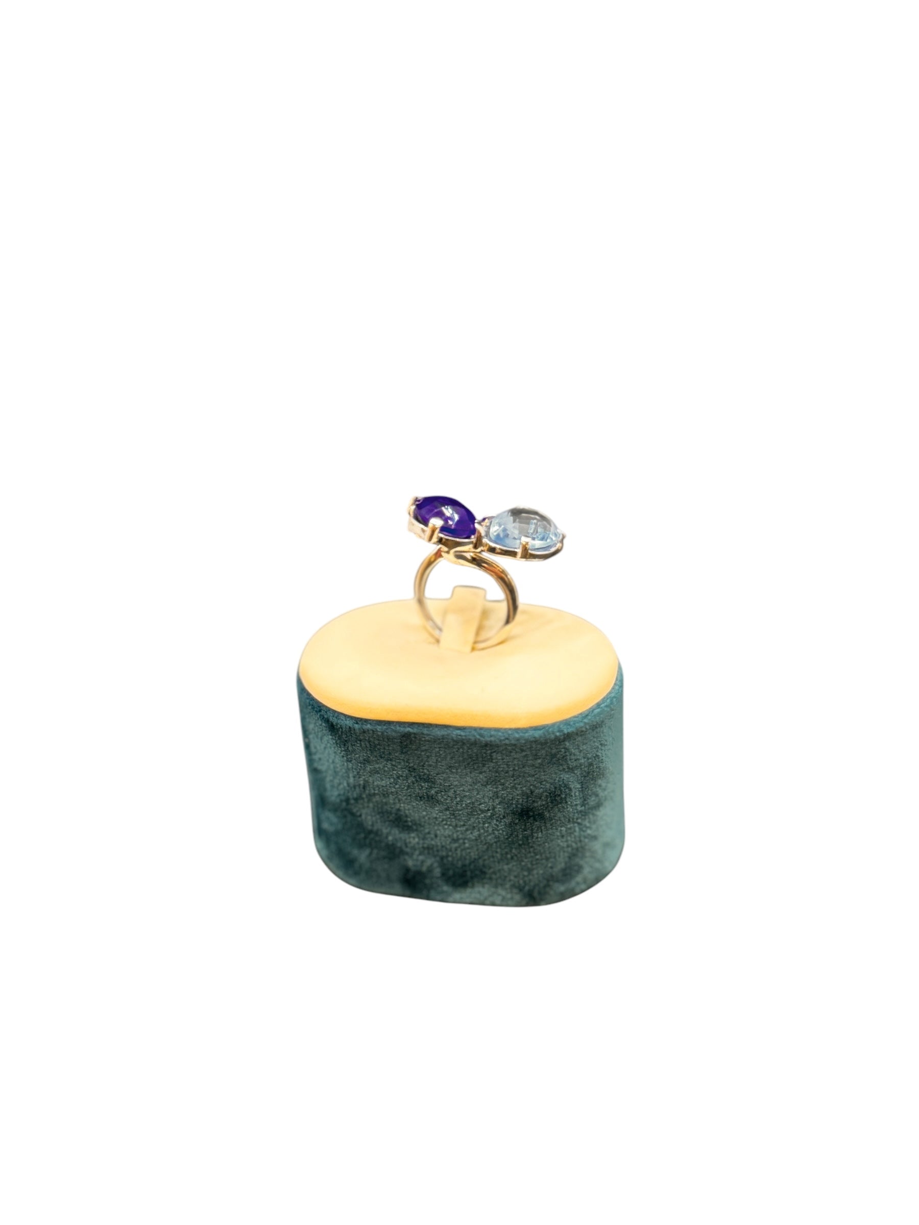 Labriola Silberring mit blauem Spinell und Aquamarinsteinen – AG1041/B