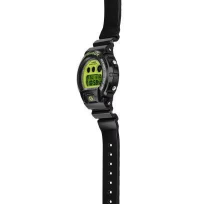 G-SHOCK CLASSIC "VERRÜCKTE FARBE",
DW-6900-SERIE, fluoreszierendes gelbes Zifferblatt, 50 mm – DW-6900RCS-1ER