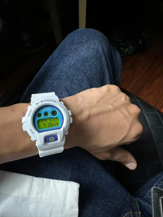 G-SHOCK CLASSIC "VERRÜCKTE FARBE",
DW-6900-SERIE, 50 mm - DW-6900RCS-7ER