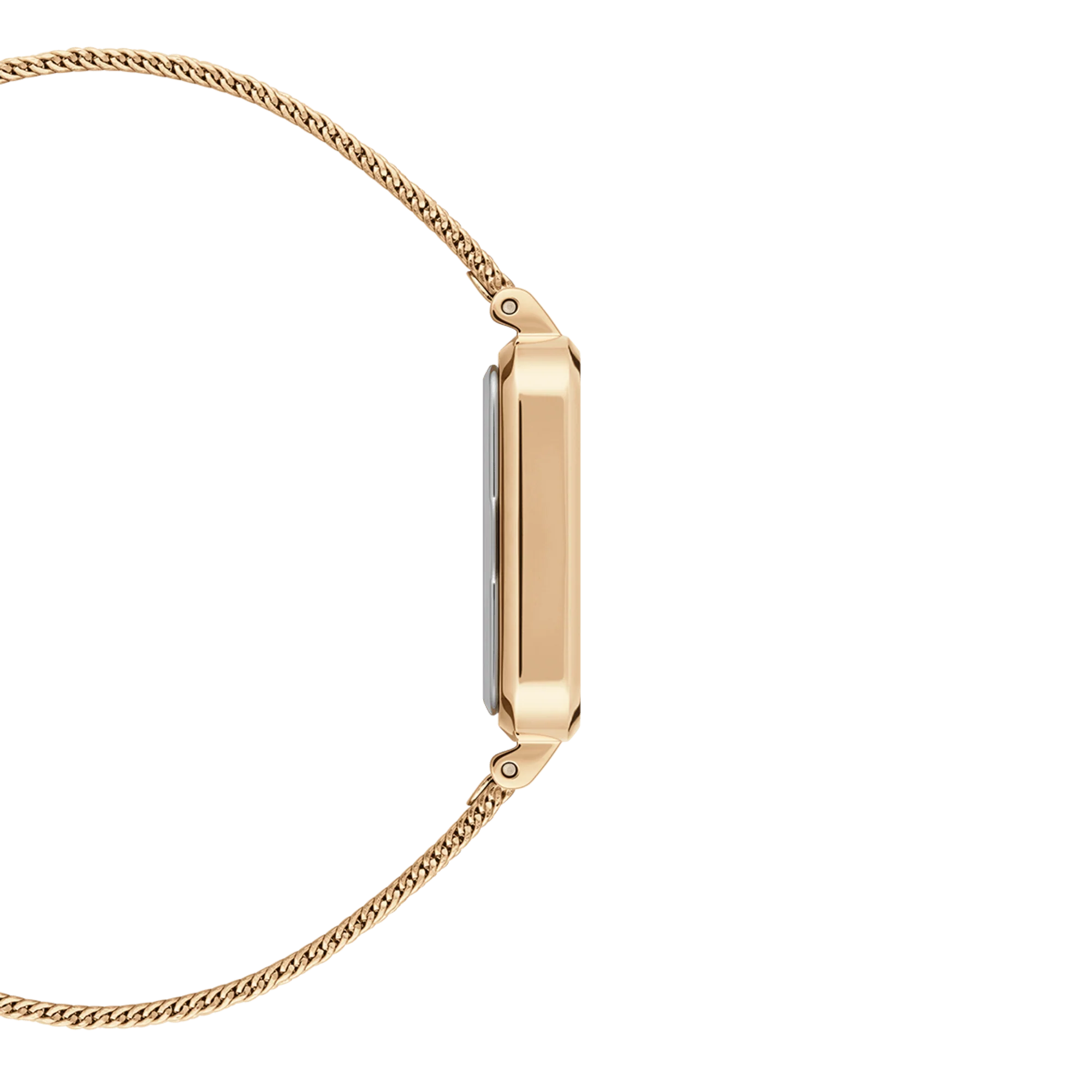 Orologio Daniel Wellington Quadro Pressed Evergold, cinturino color oro e quadrante bianco, 20x26mm - DW00100556