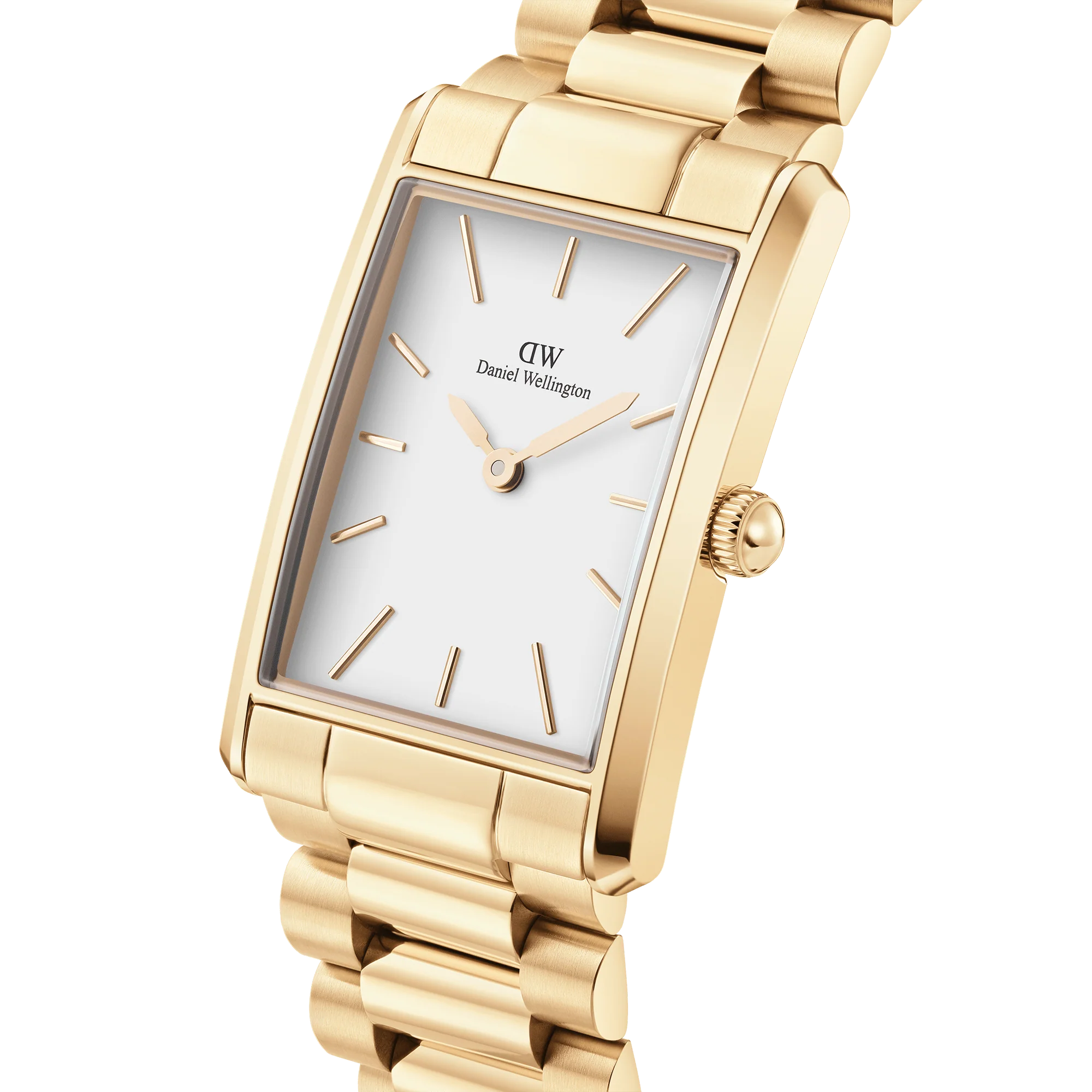 Orologio Daniel Wellington Unisex Bound 3-maglie Gold, quadrante bianco, 24x35mm - DW00100703