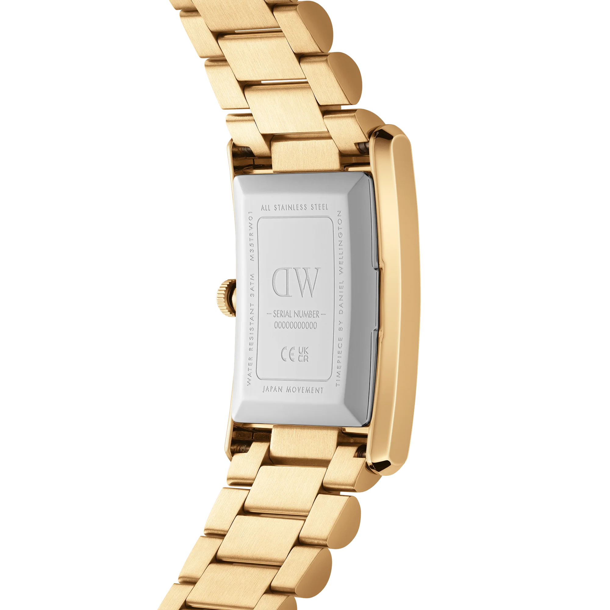 Orologio Daniel Wellington Unisex Bound 3-maglie Gold, quadrante bianco, 24x35mm - DW00100703