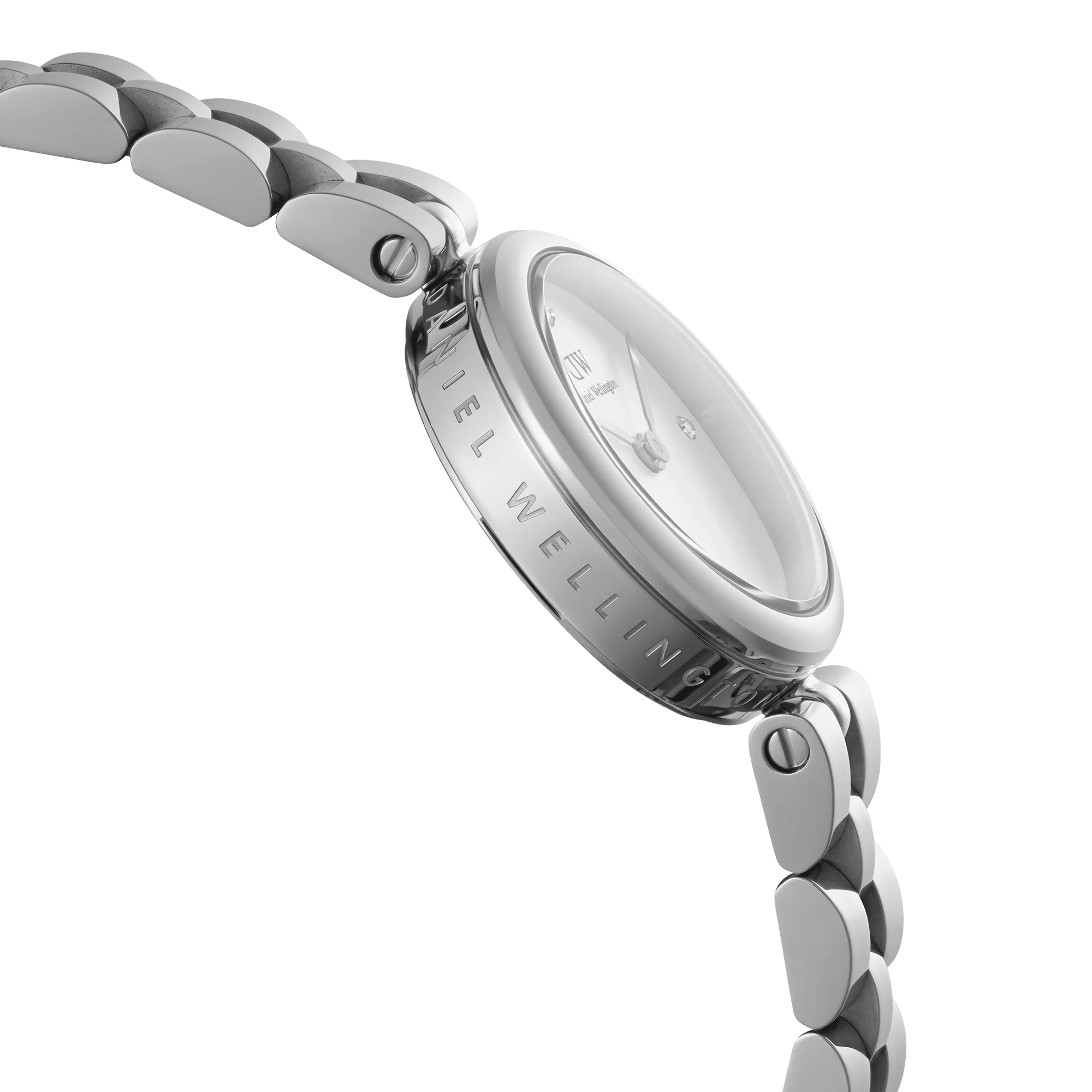 Orologio Daniel Wellington Elan Lumine Silver, cinturino in acciaio e quadrante bianco, 22mm - DW00100716