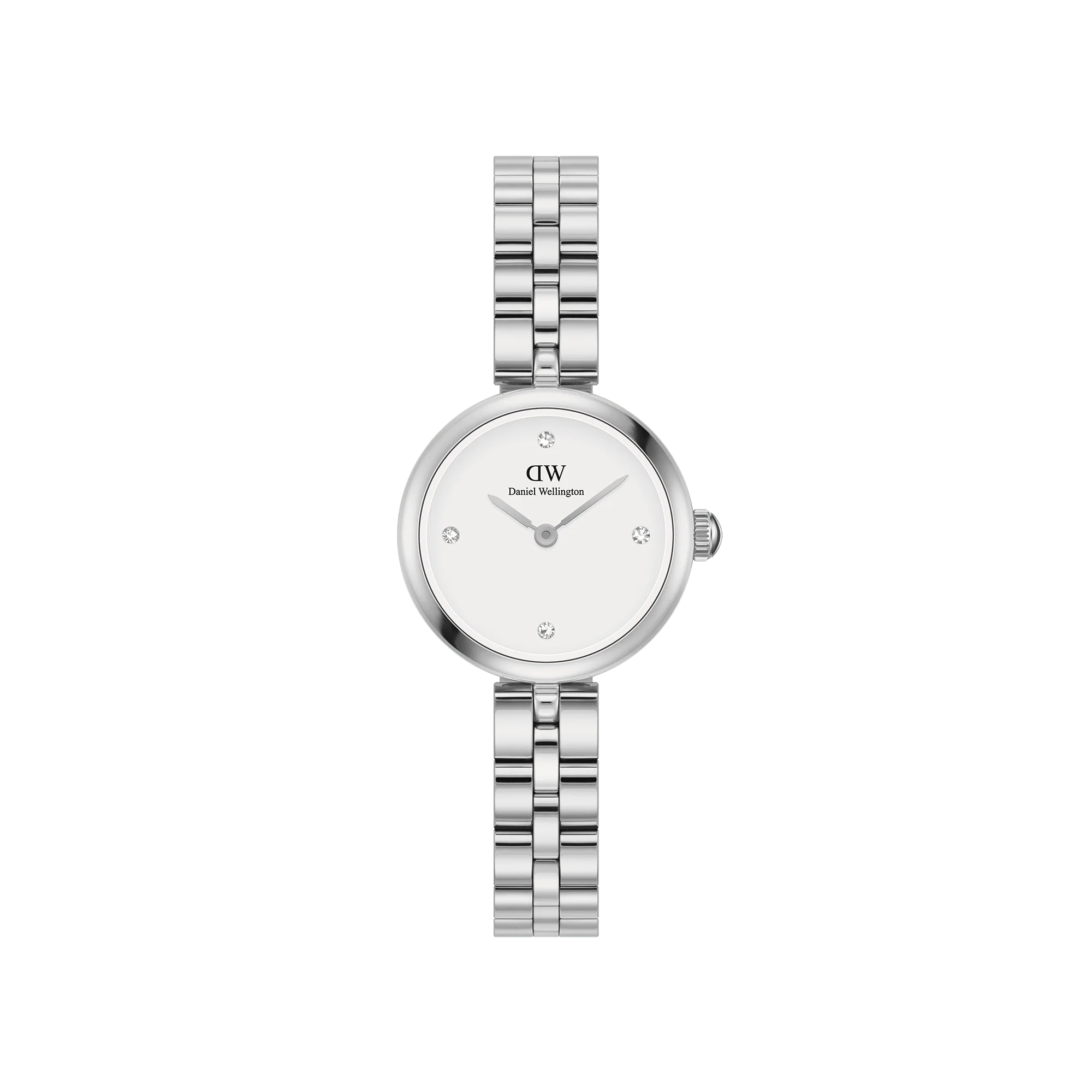 Orologio Daniel Wellington Elan Lumine Silver, cinturino in acciaio e quadrante bianco, 22mm - DW00100716