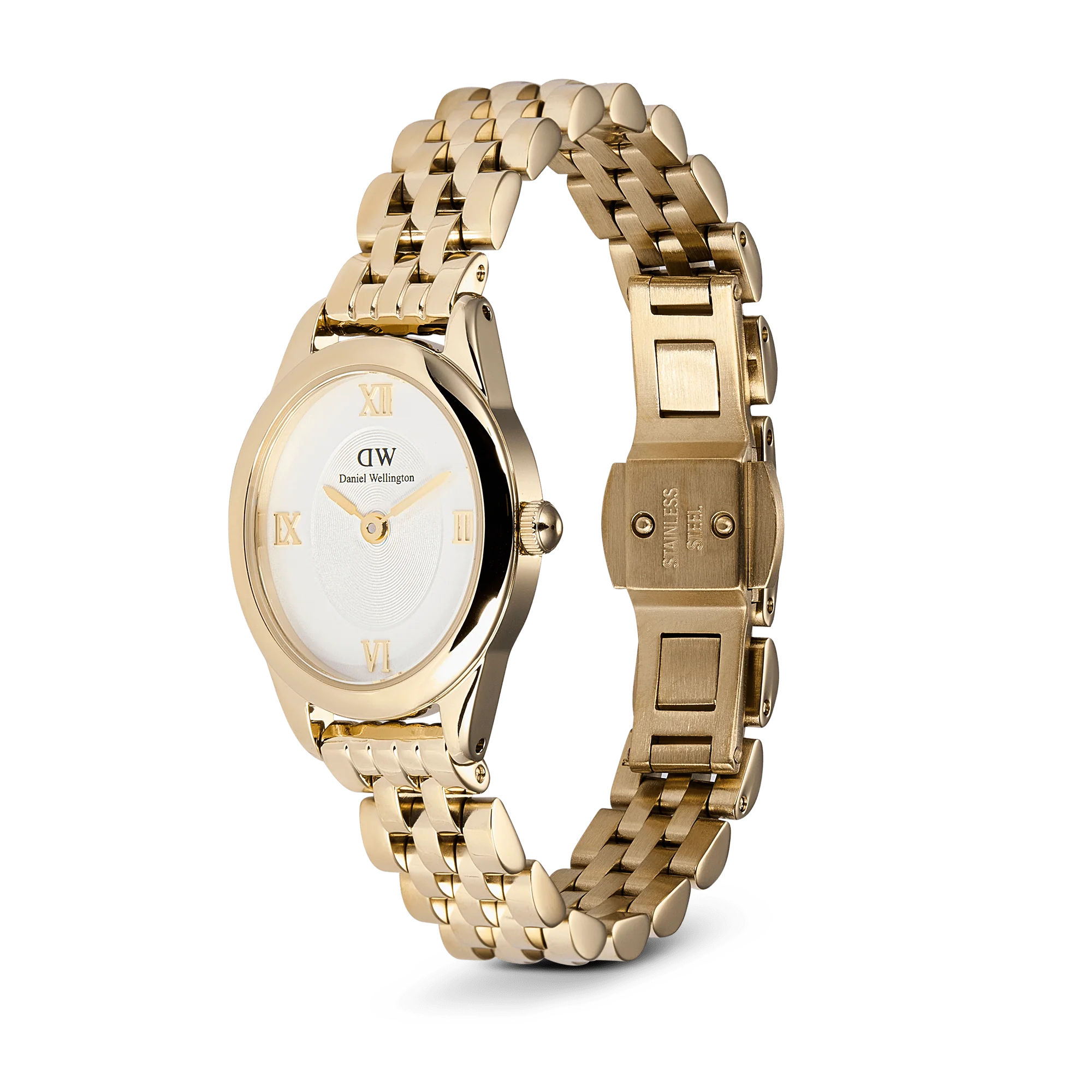 Orologio Daniel Wellington Ophelia Mini Gold, quadrante bianco e cinturino dorato, 25MM - DW00100803