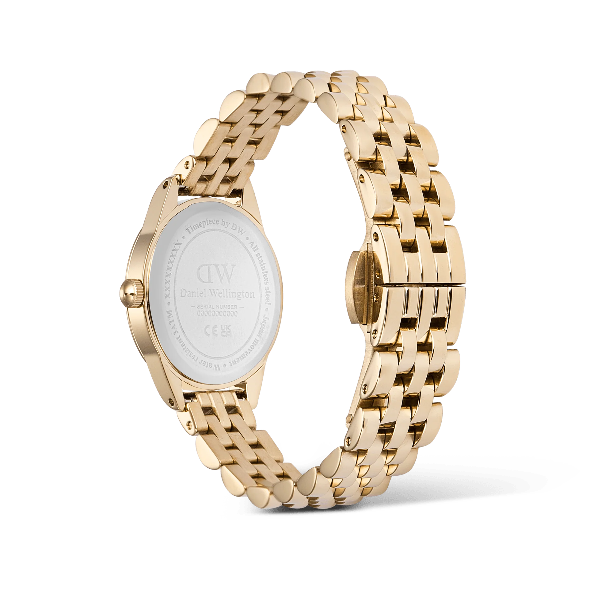 Orologio Daniel Wellington Ophelia Mini Gold, quadrante bianco e cinturino dorato, 25MM - DW00100803