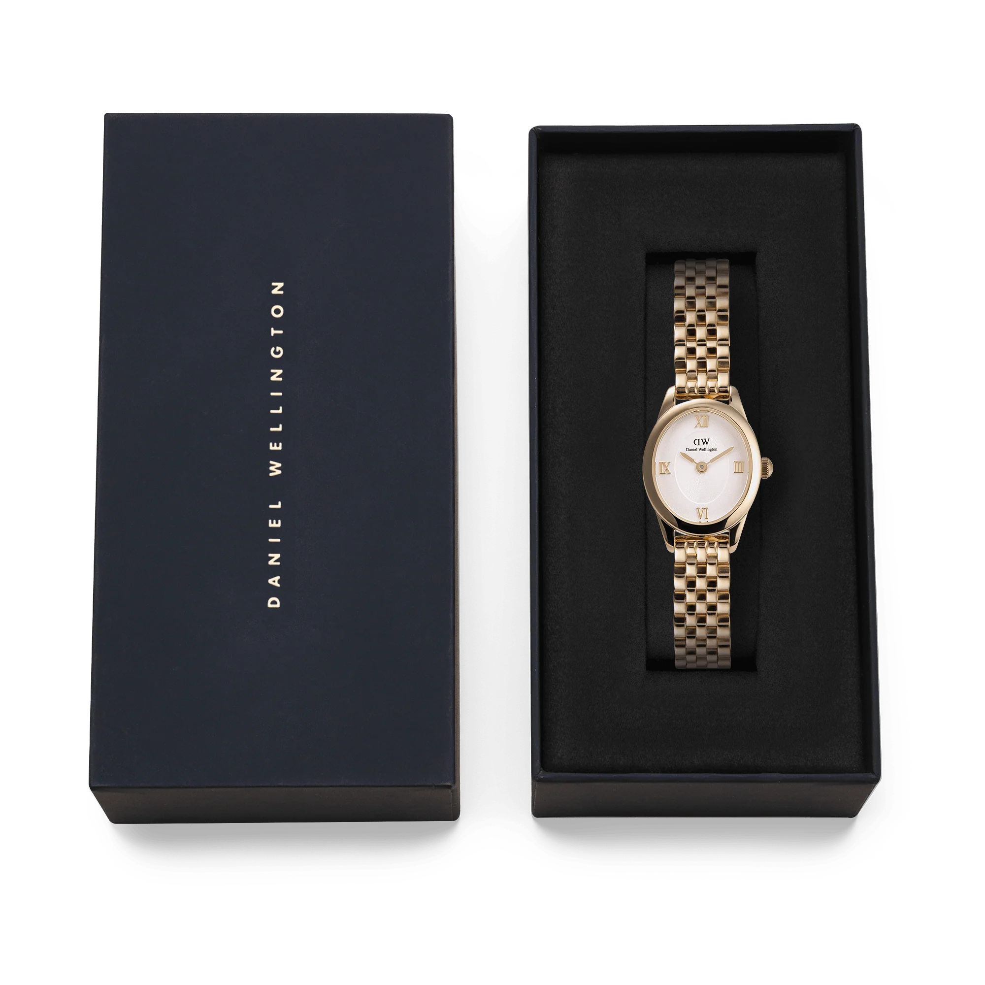 Orologio Daniel Wellington Ophelia Mini Gold, quadrante bianco e cinturino dorato, 25MM - DW00100803