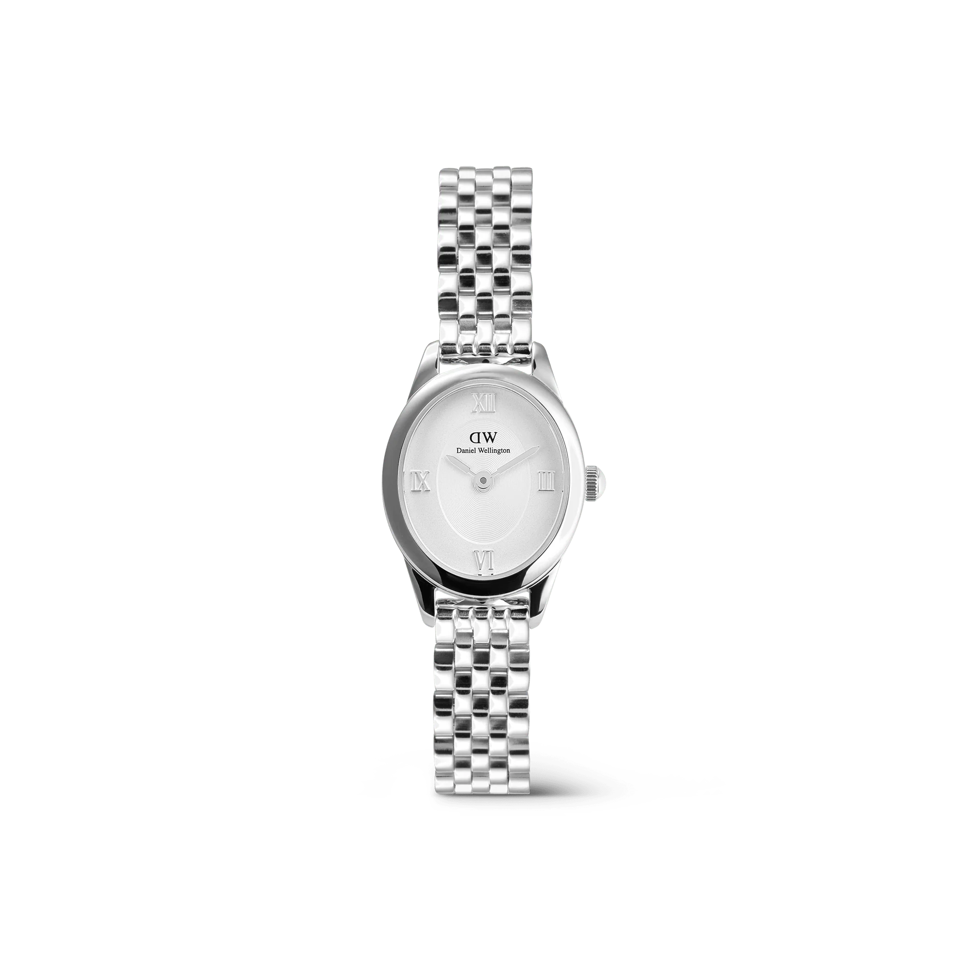 Orologio Daniel Wellington Ophelia Mini Silver, cinturino in acciaio con quadrante bianco, 22x25.5mm - DW00100808