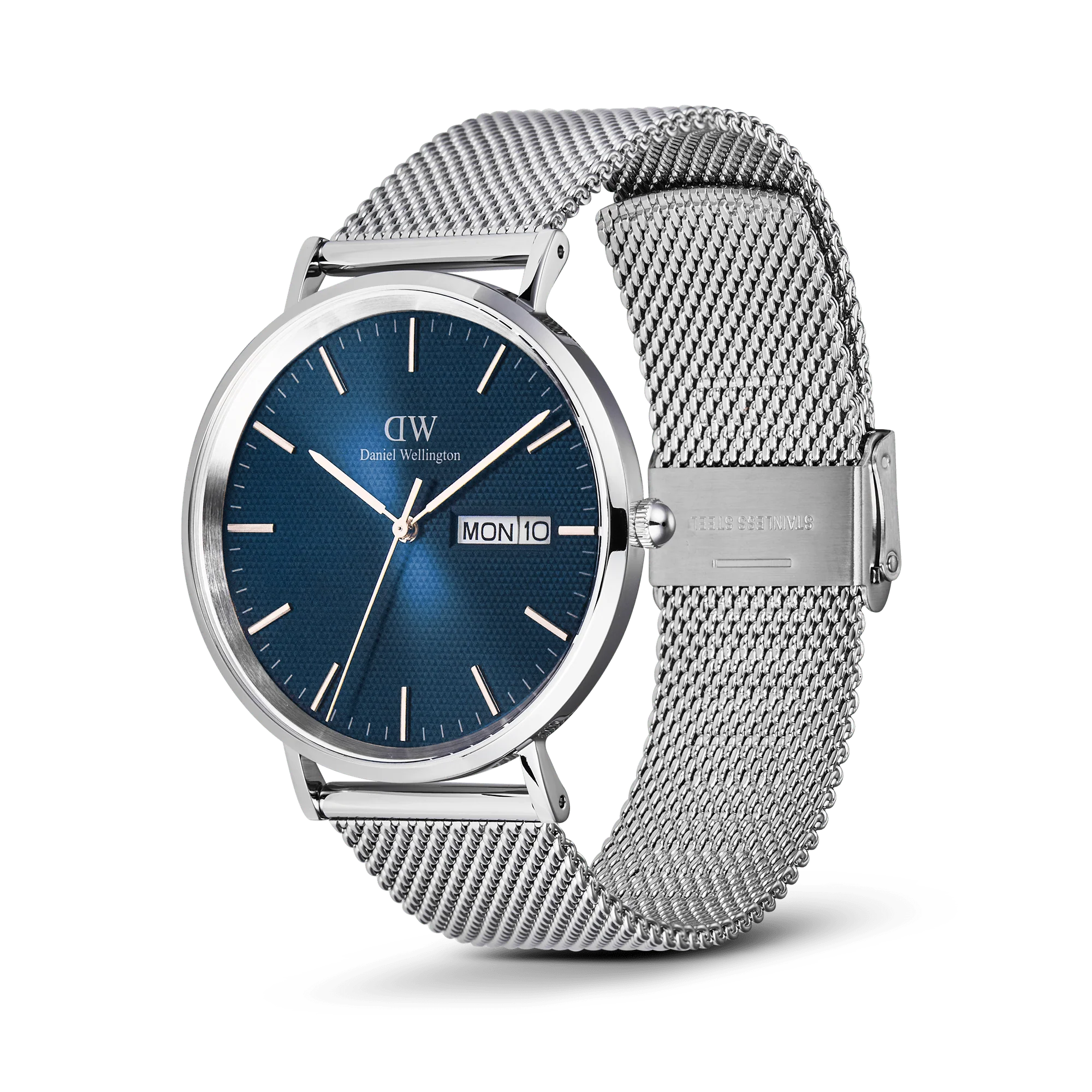 Orologio Daniel Wellington Classic Day-date Display Sterling Arctic, quadrante Blu navy, 40mm - DW00100833