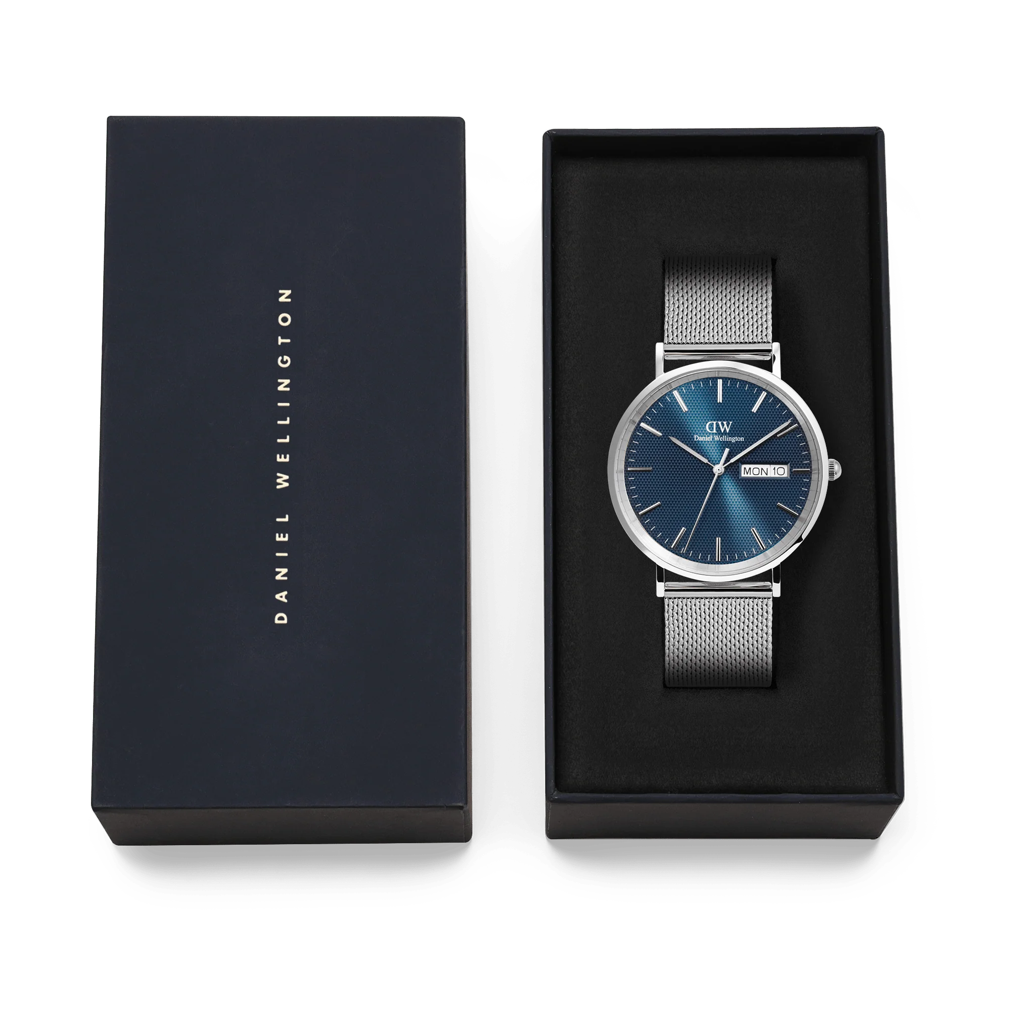 Orologio Daniel Wellington Classic Day-date Display Sterling Arctic, quadrante Blu navy, 40mm - DW00100833