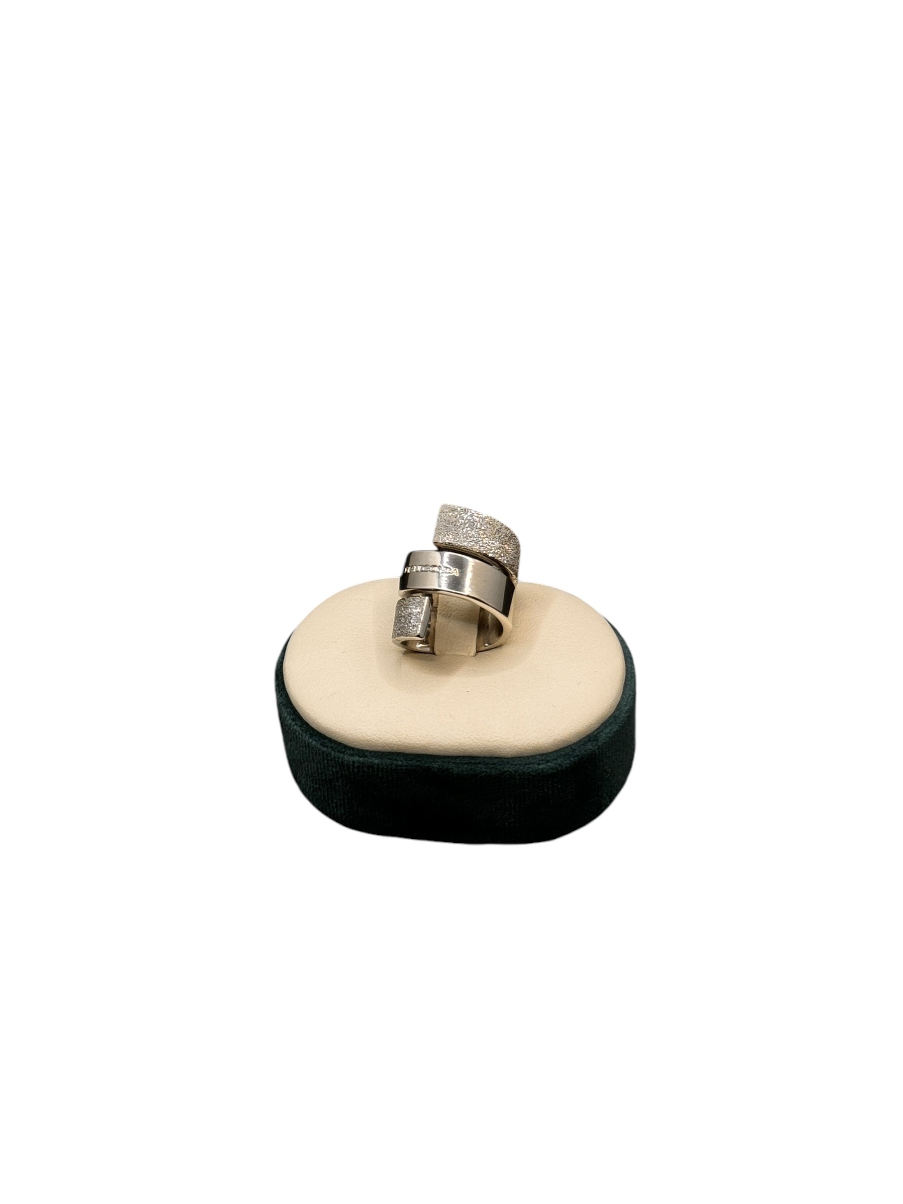 Pianegonda women's silver ring, 3-wrap band - 3-Wrap Ring