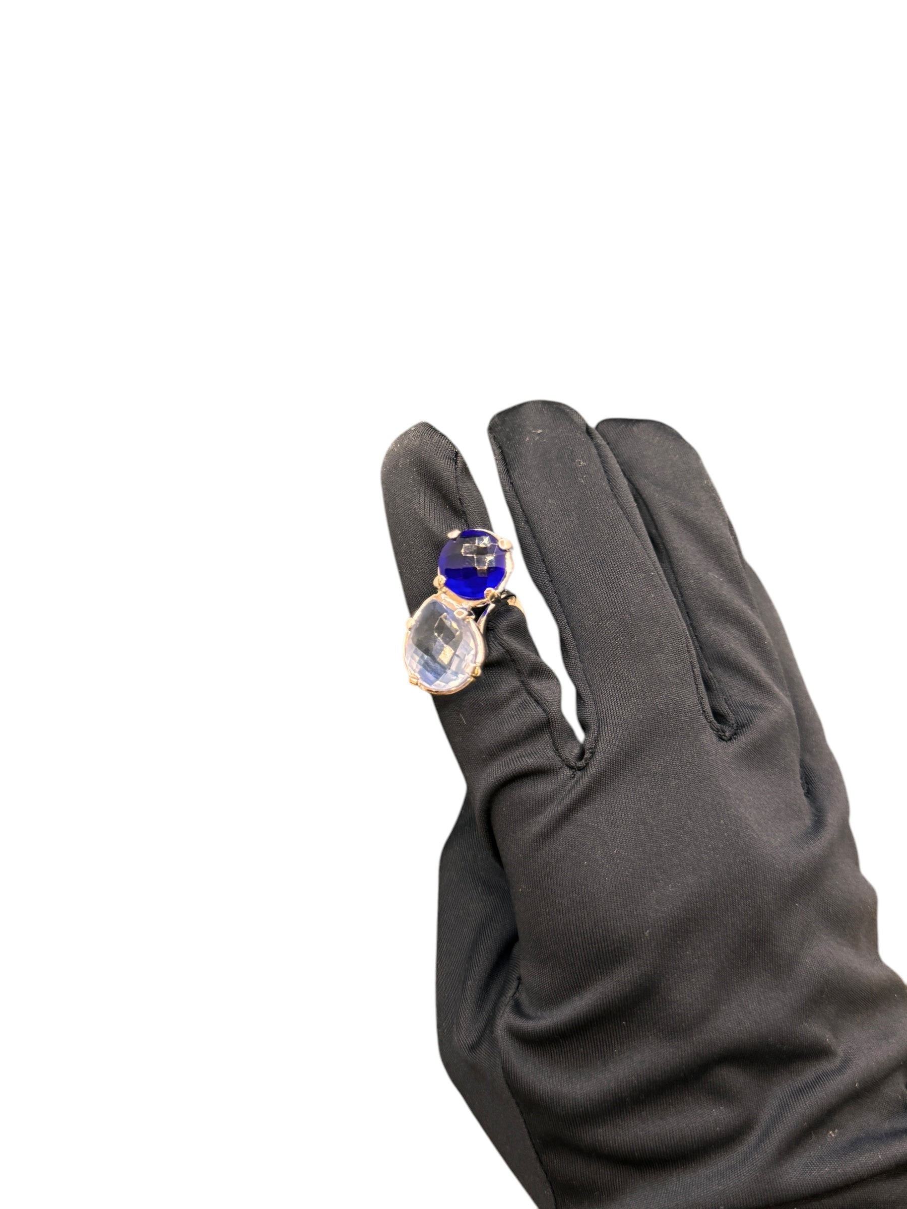 Labriola Silberring mit blauem Spinell und Aquamarinsteinen – AG1041/B