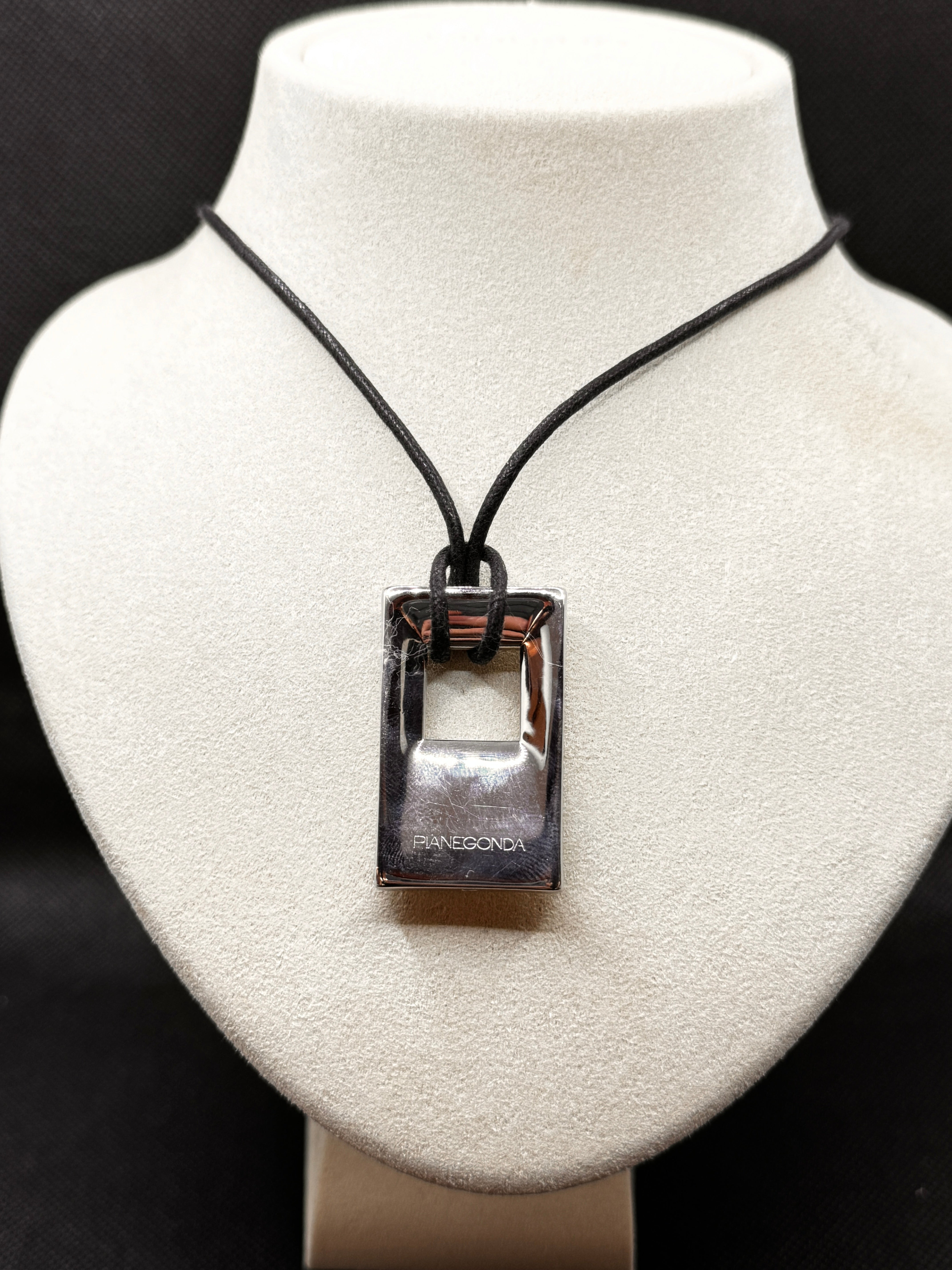 Ciondolo Pianegonda in argento con quadrato, da donna - 03199000263