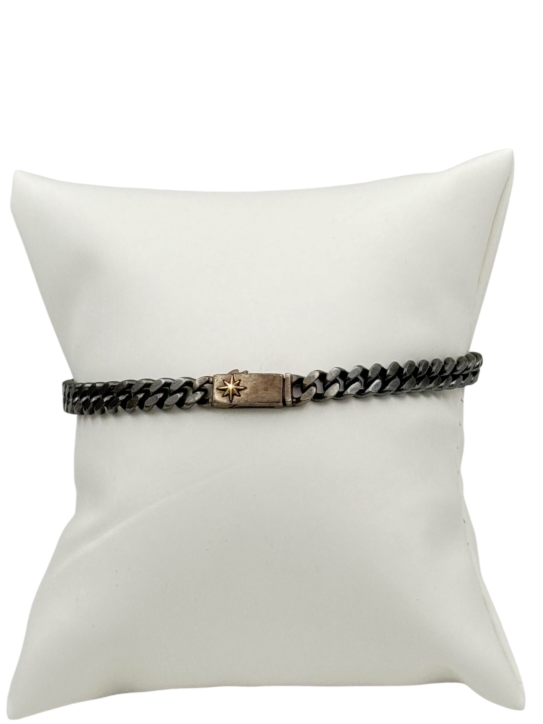 Bracciale Zancan da uomo in argento brunito, collezione Cosmopolitan - EXB659-N