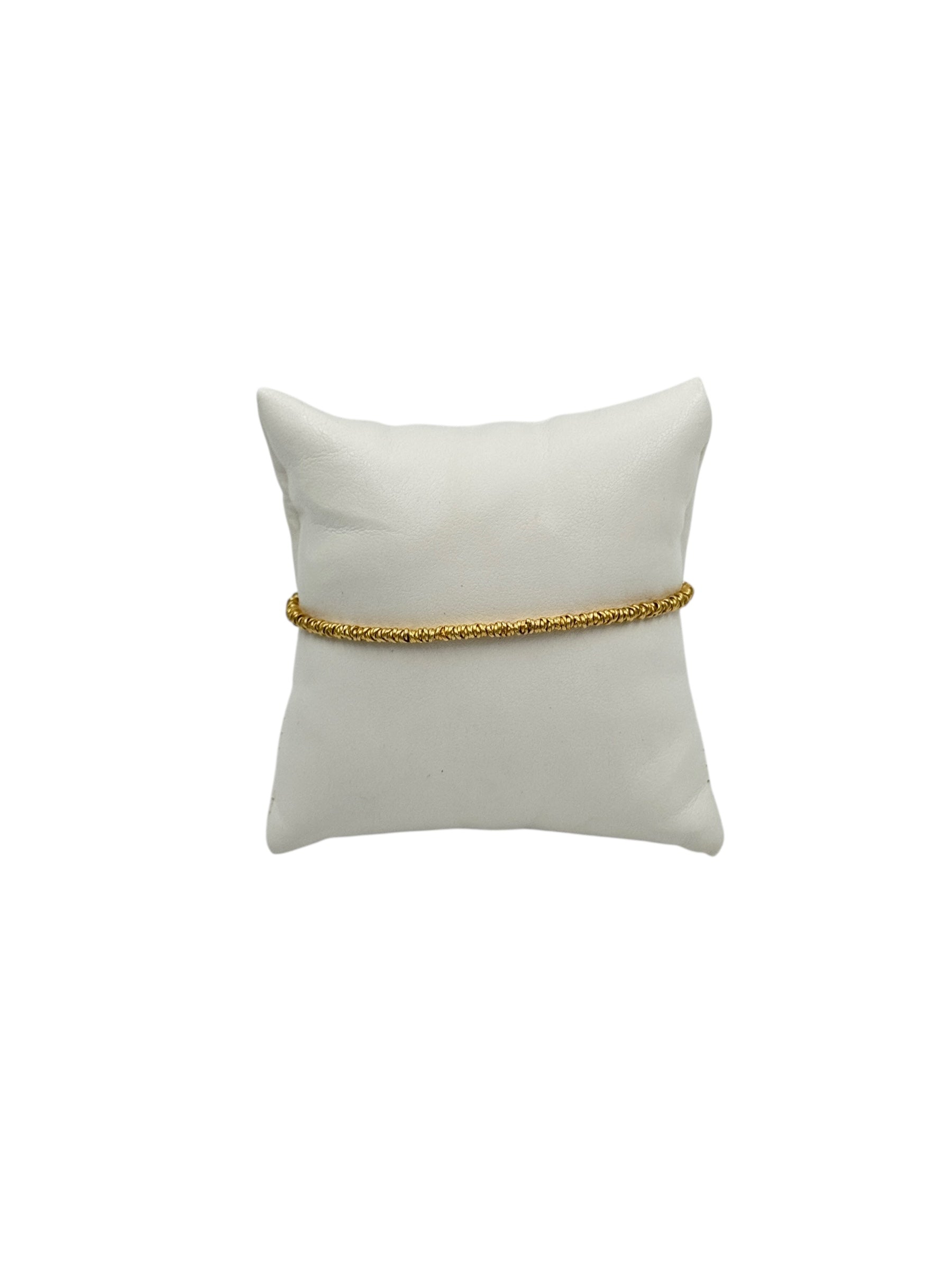 Bracciale Spadarella in argento dorato con anellini, unisex - SPBR263-oro