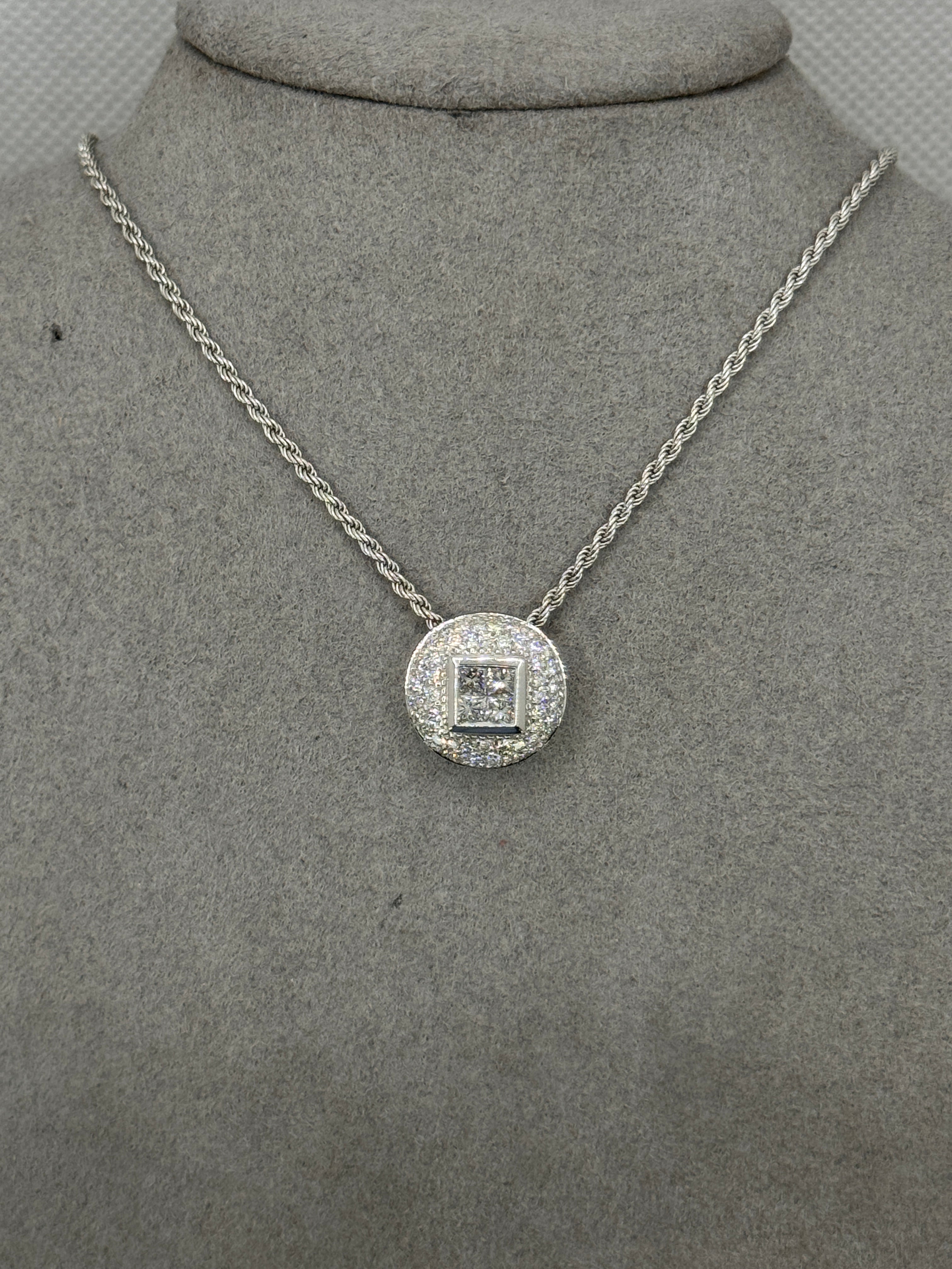 Centoventino-Weißgold-Diamantkette, 0,90 ct – 07G65BB0000