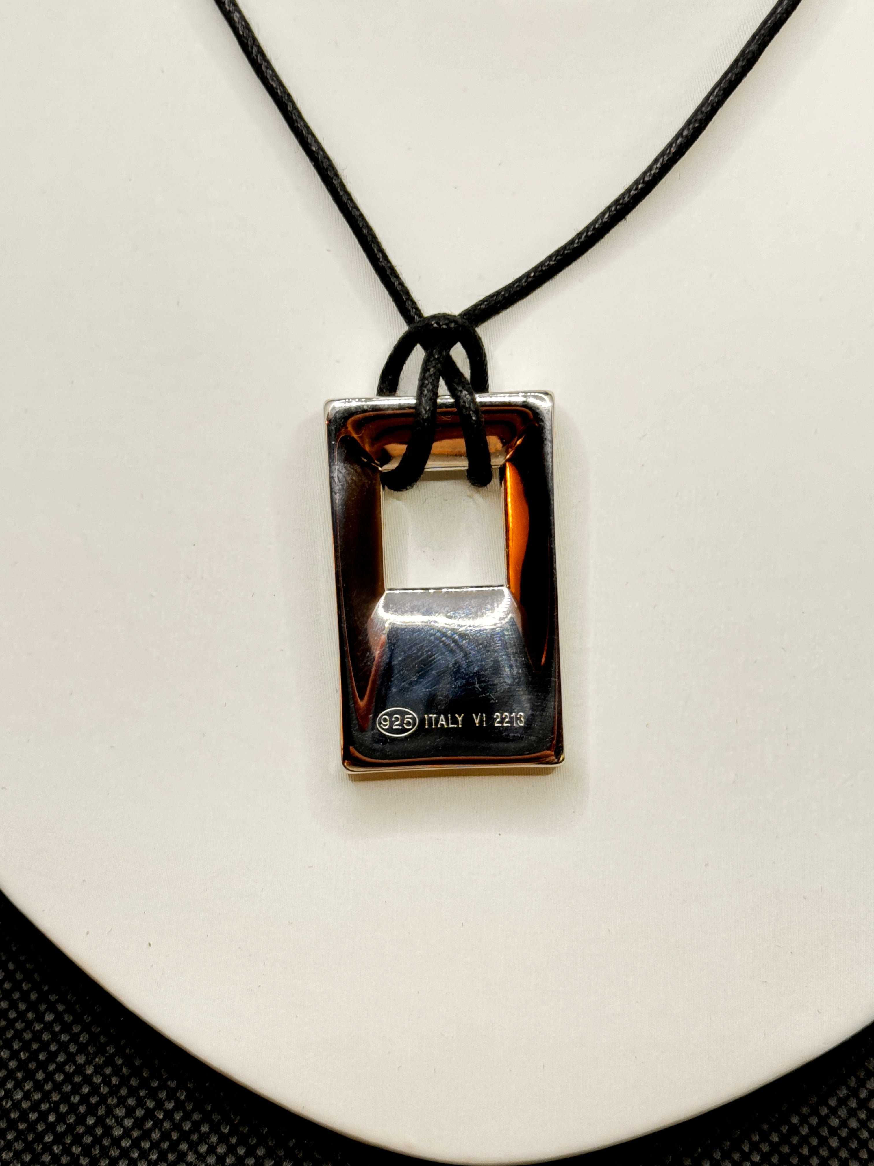 Ciondolo Pianegonda in argento con quadrato, da donna - 03199000263