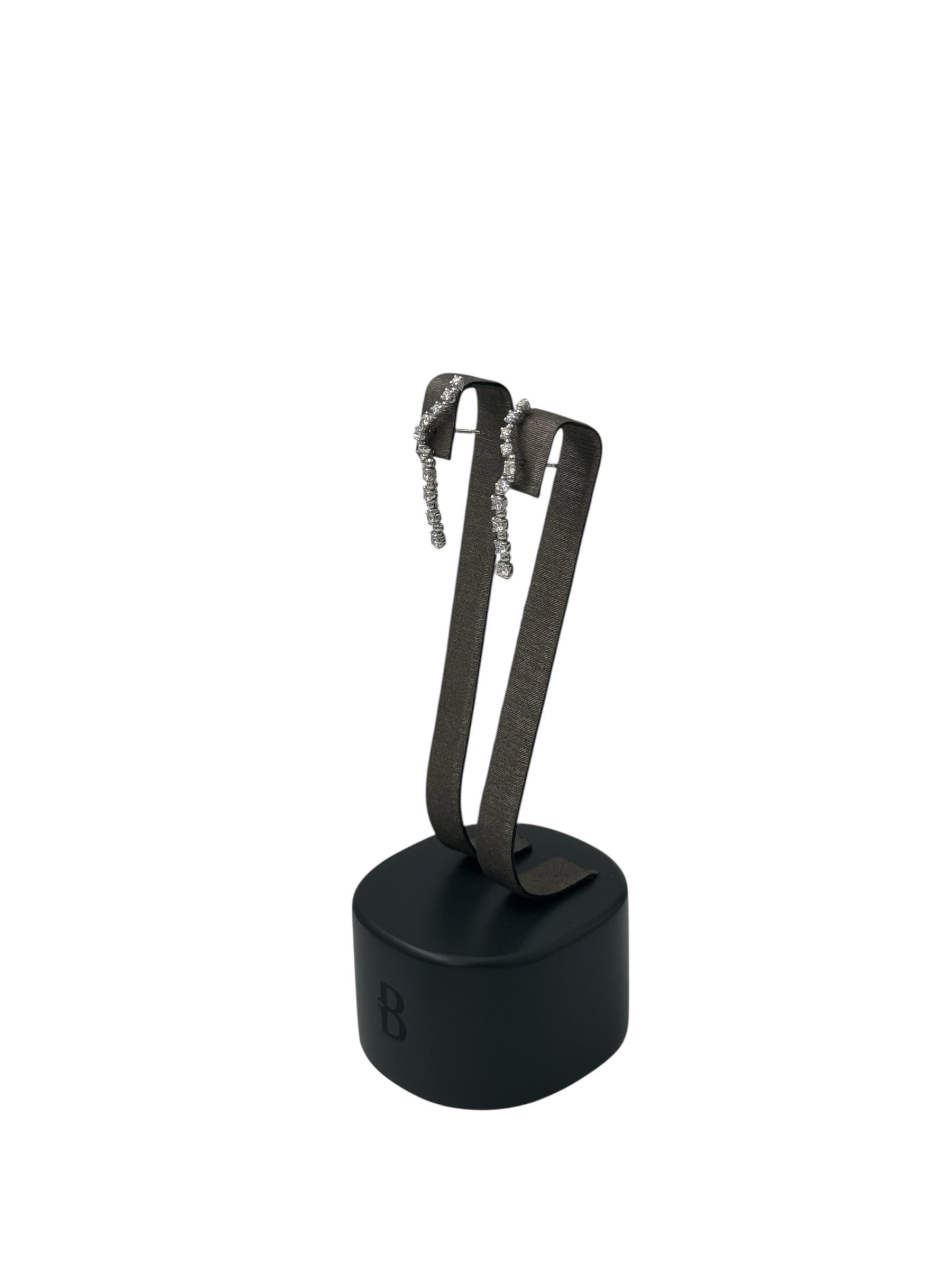Orecchini Buonocore tennis in oro bianco 18kt e diamanti, 1.09ct - 1720O01DW