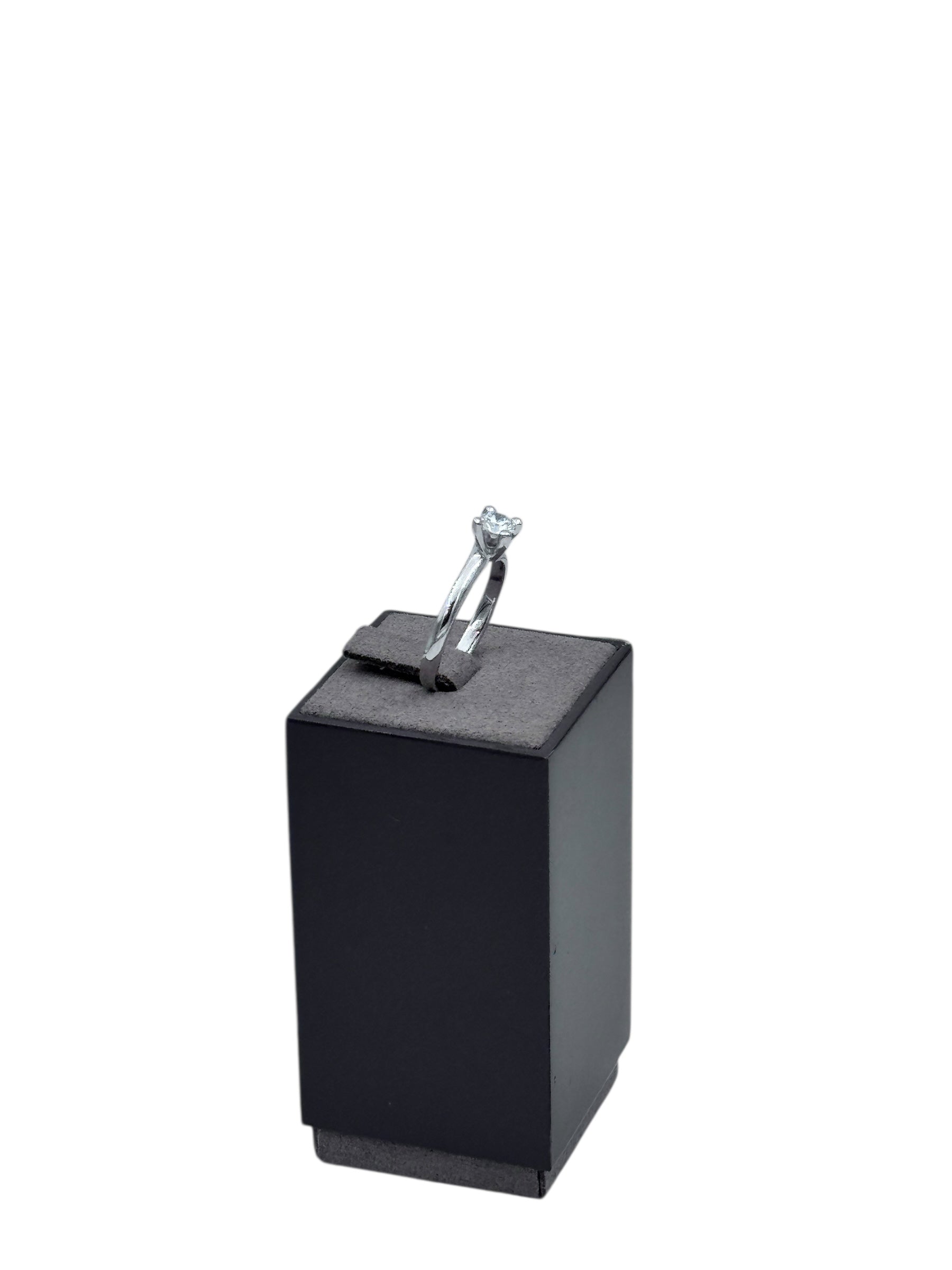 Anello solitario Giorgio Visconti in oro bianco 18KT e diamante centrale, 0.42ct - AB17341F