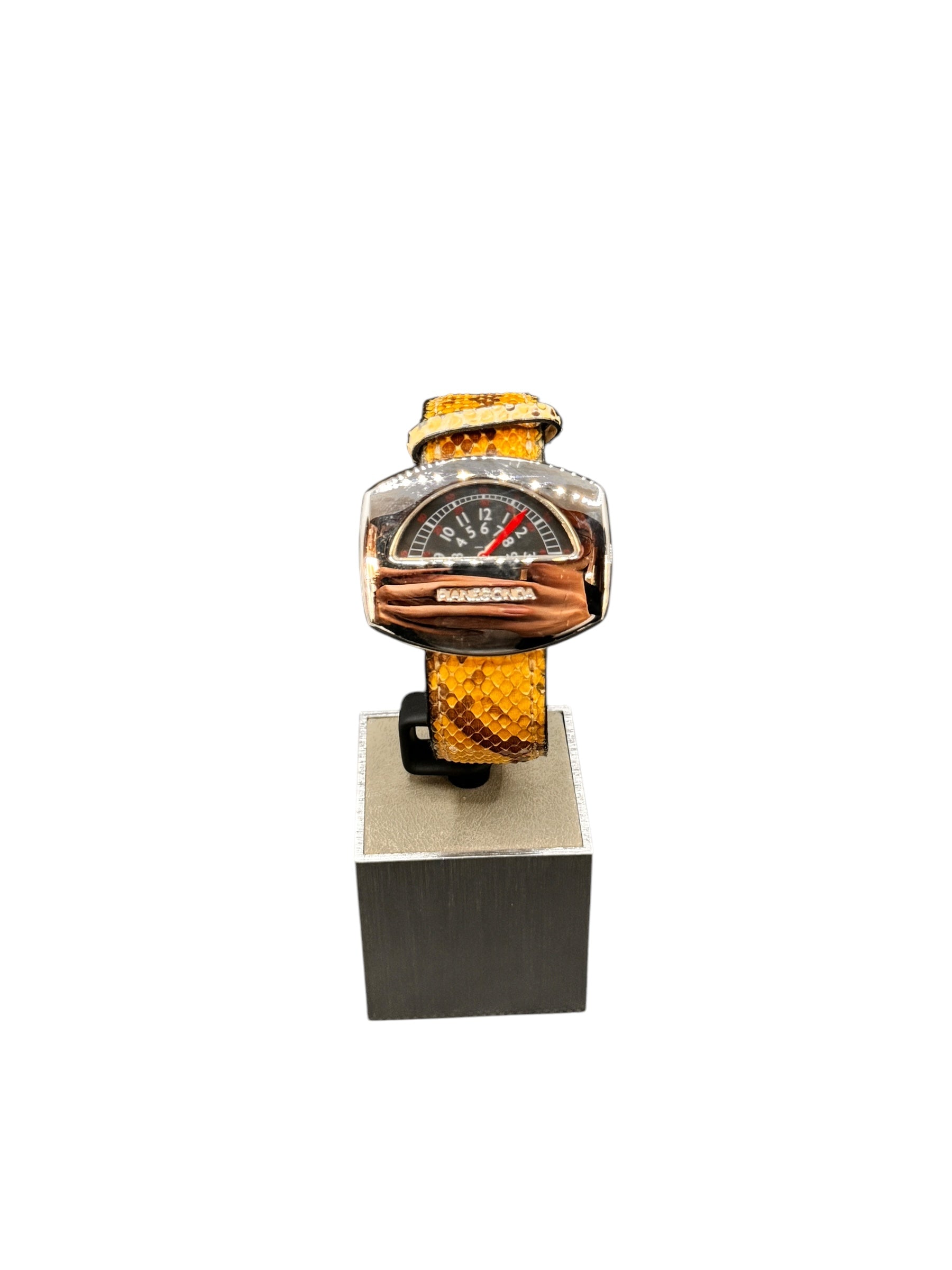 Pianegonda Unisex-Automatikuhr, NO PARKIN Kollektion, 45 mm – W003-1-Bordeaux