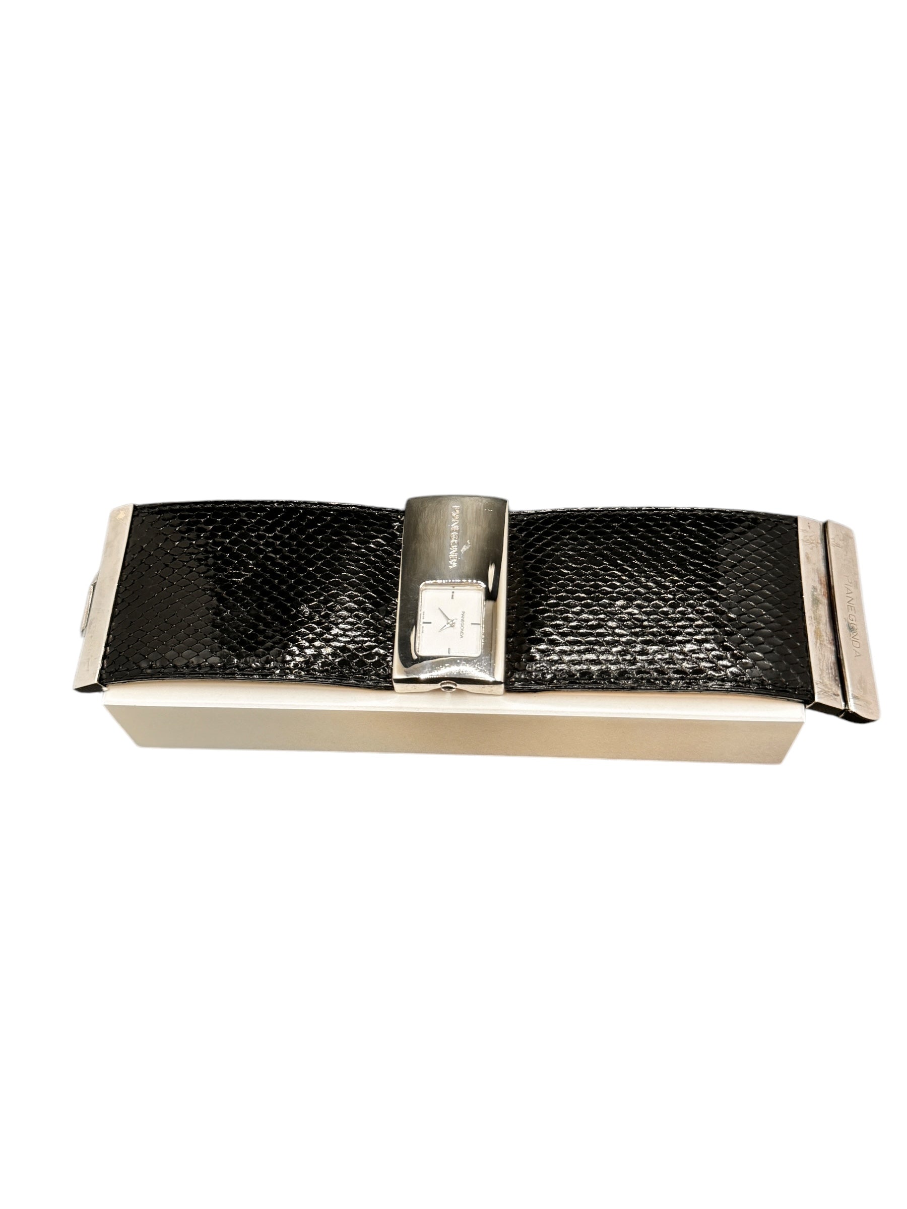 Pianegonda Damenuhr, Quarzwerk, DELANO Kollektion, 50mm - W001-1-schwarz