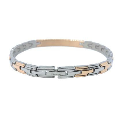 Bracciale Zancan in Acciaio Bicolore con Spinelli - Collezione Hi-Teck - EHB199