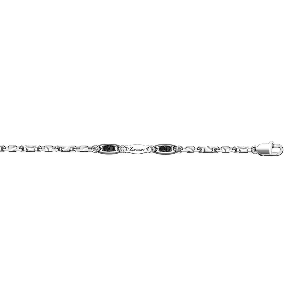 Bracciale Zancan in Argento con spinelli neri – ESB165