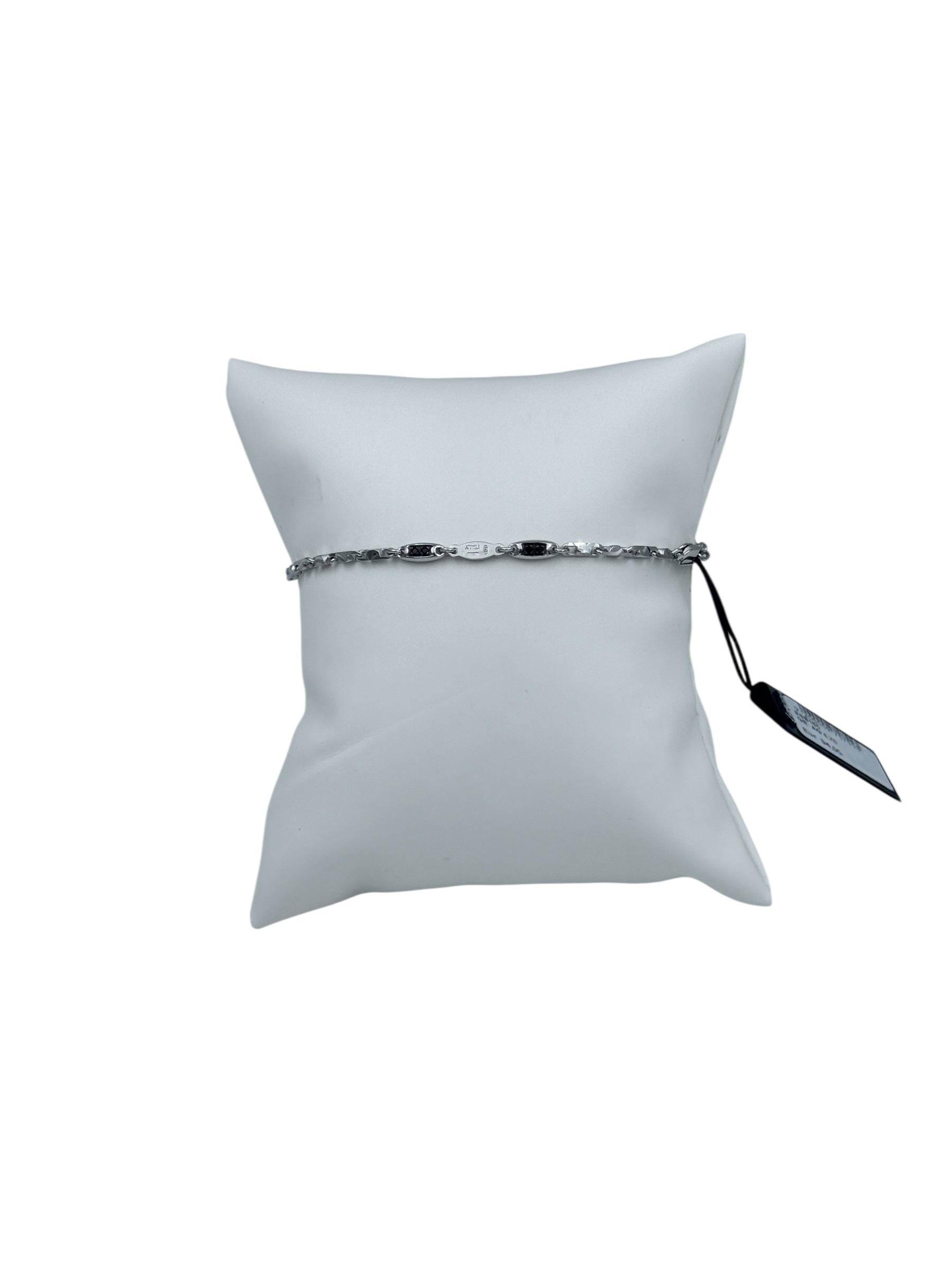Bracciale Zancan in Argento con spinelli neri – ESB165