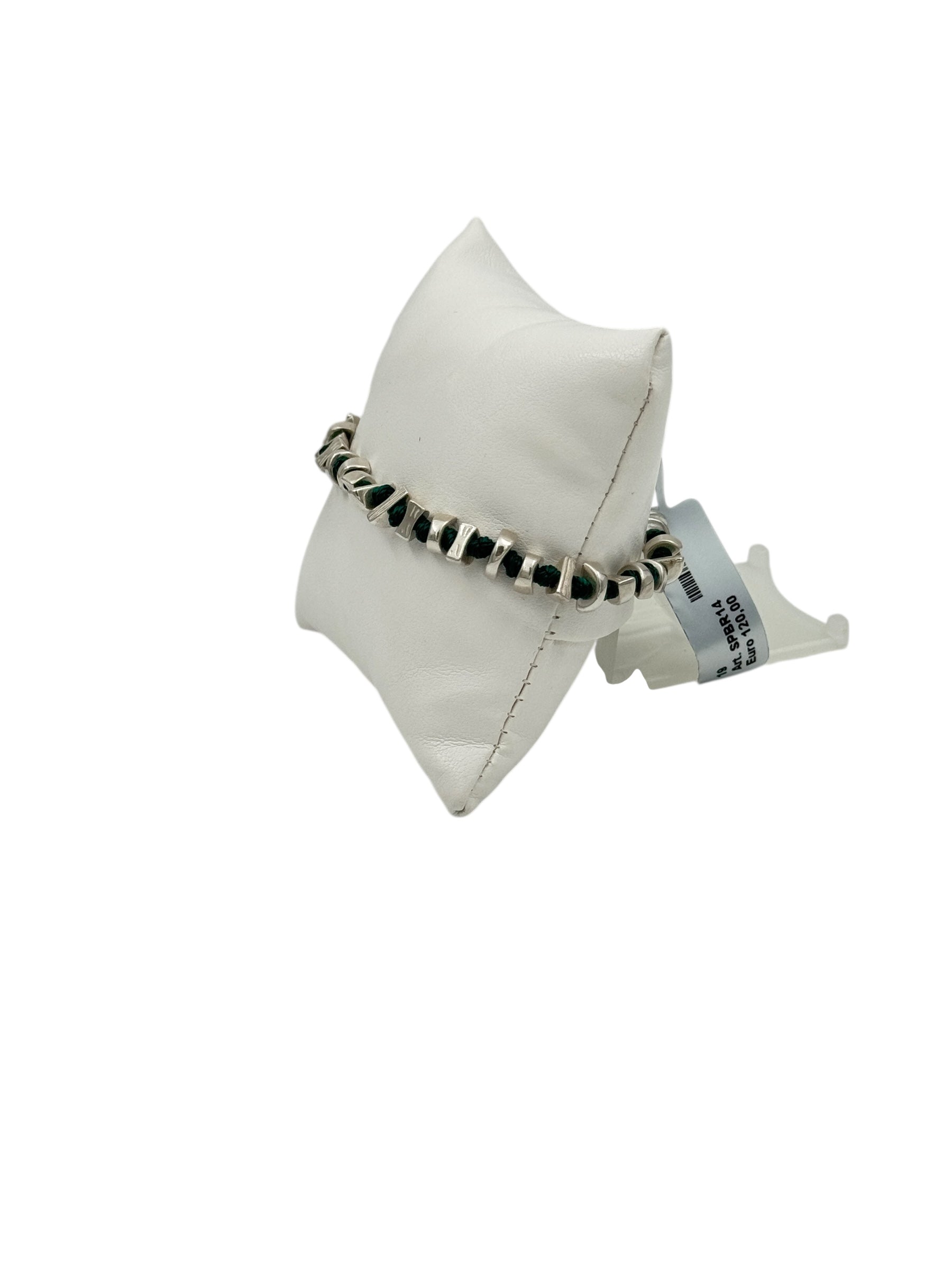 Bracciale Spadarella in argento spina, colore verde gucci - SPBR14-verde gucci