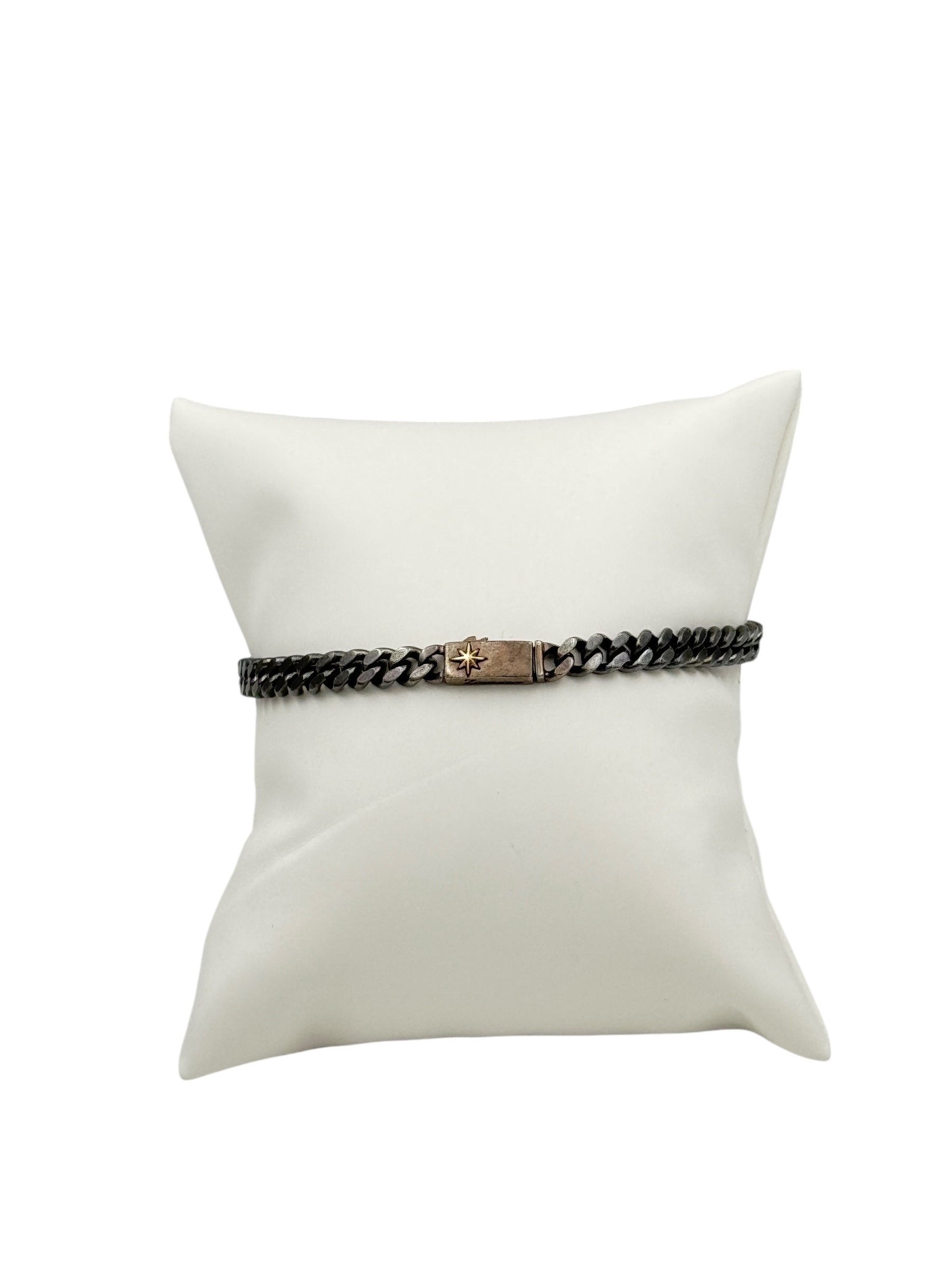 Bracciale Zancan da uomo in argento brunito, collezione Cosmopolitan - EXB659-N